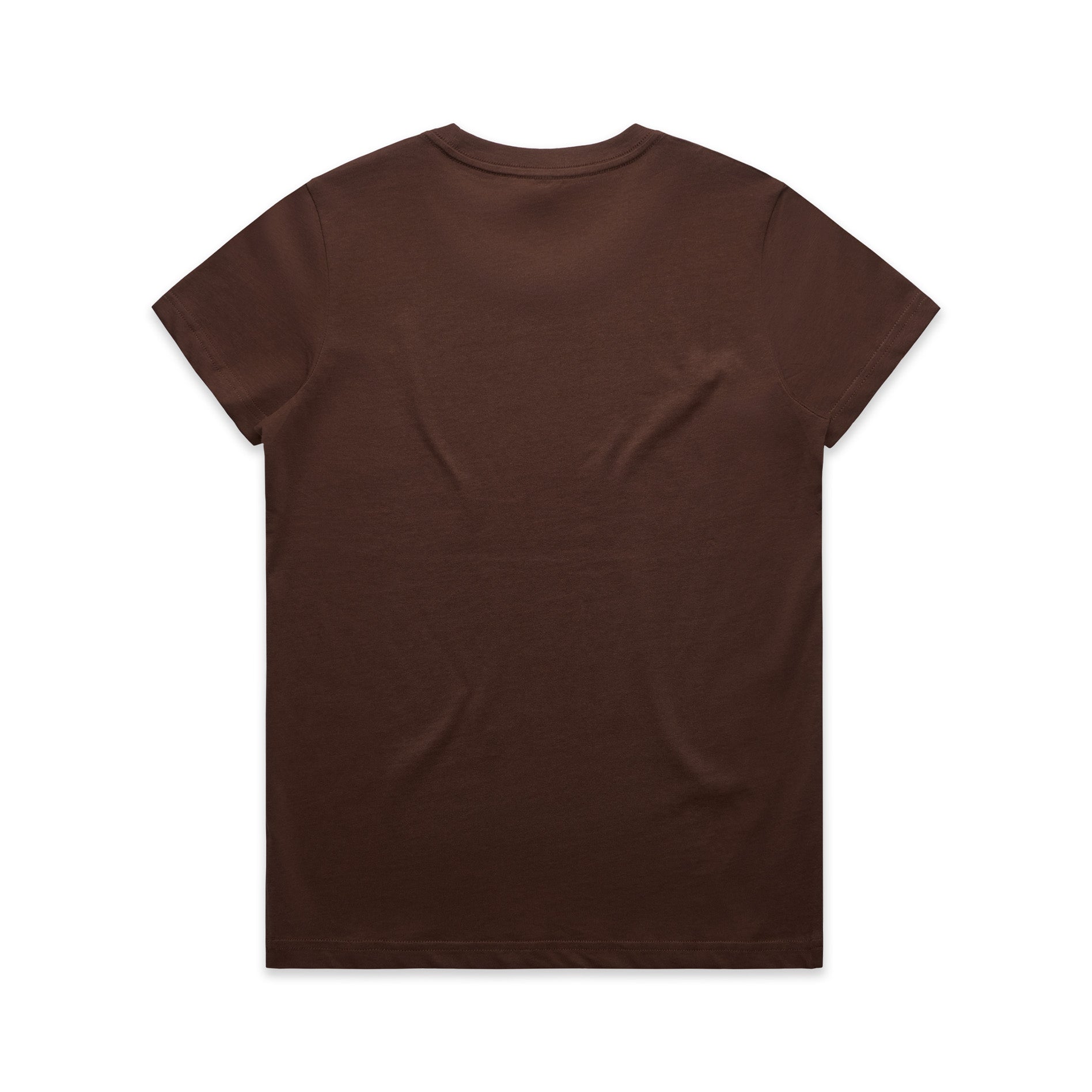 Ascolour Wos Maple Tee 4001 Maple Tee Chestnut Back - Custom Printed - Print Blanc