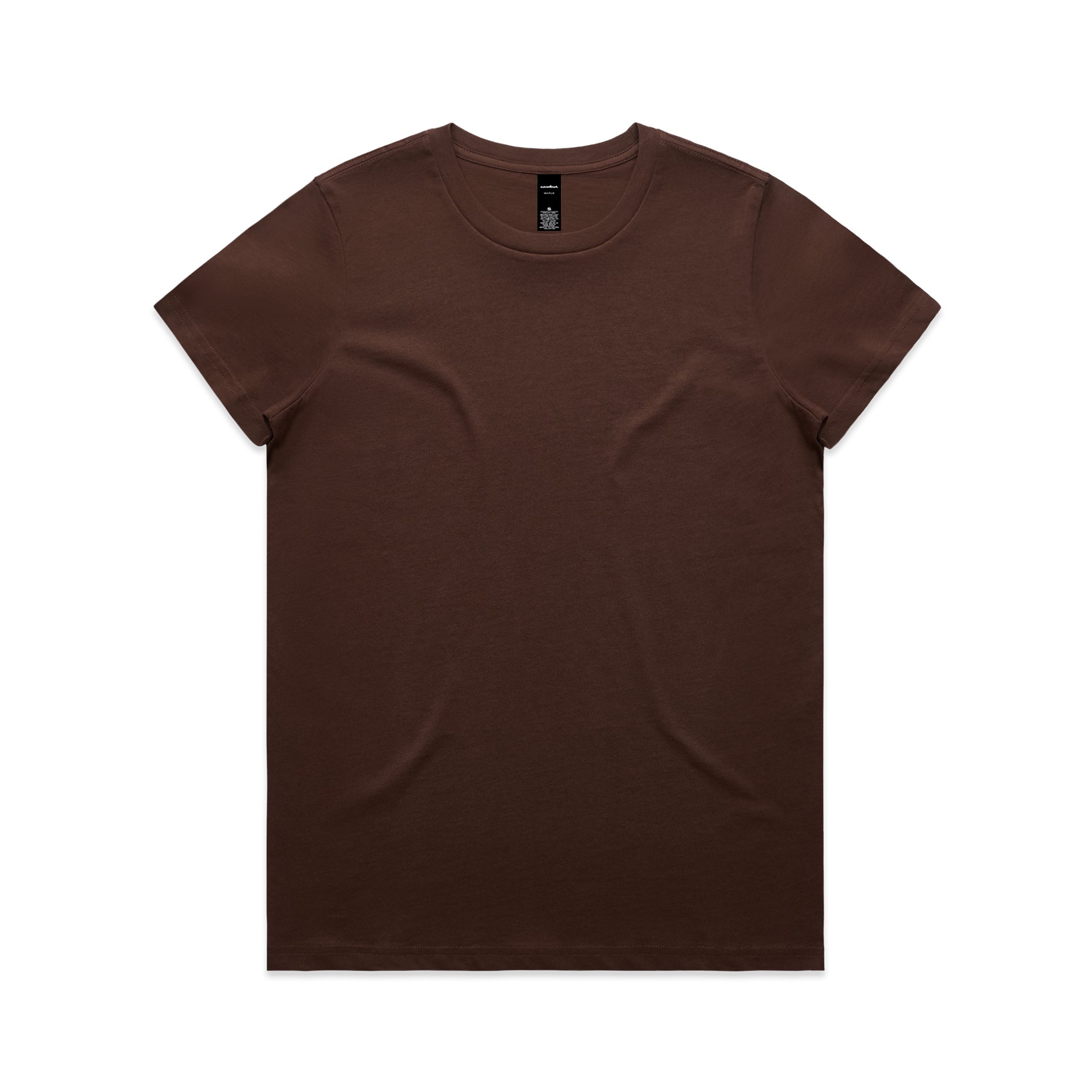 Ascolour Wos Maple Tee 4001 Maple Tee Chestnut Front - Custom Printed - Print Blanc
