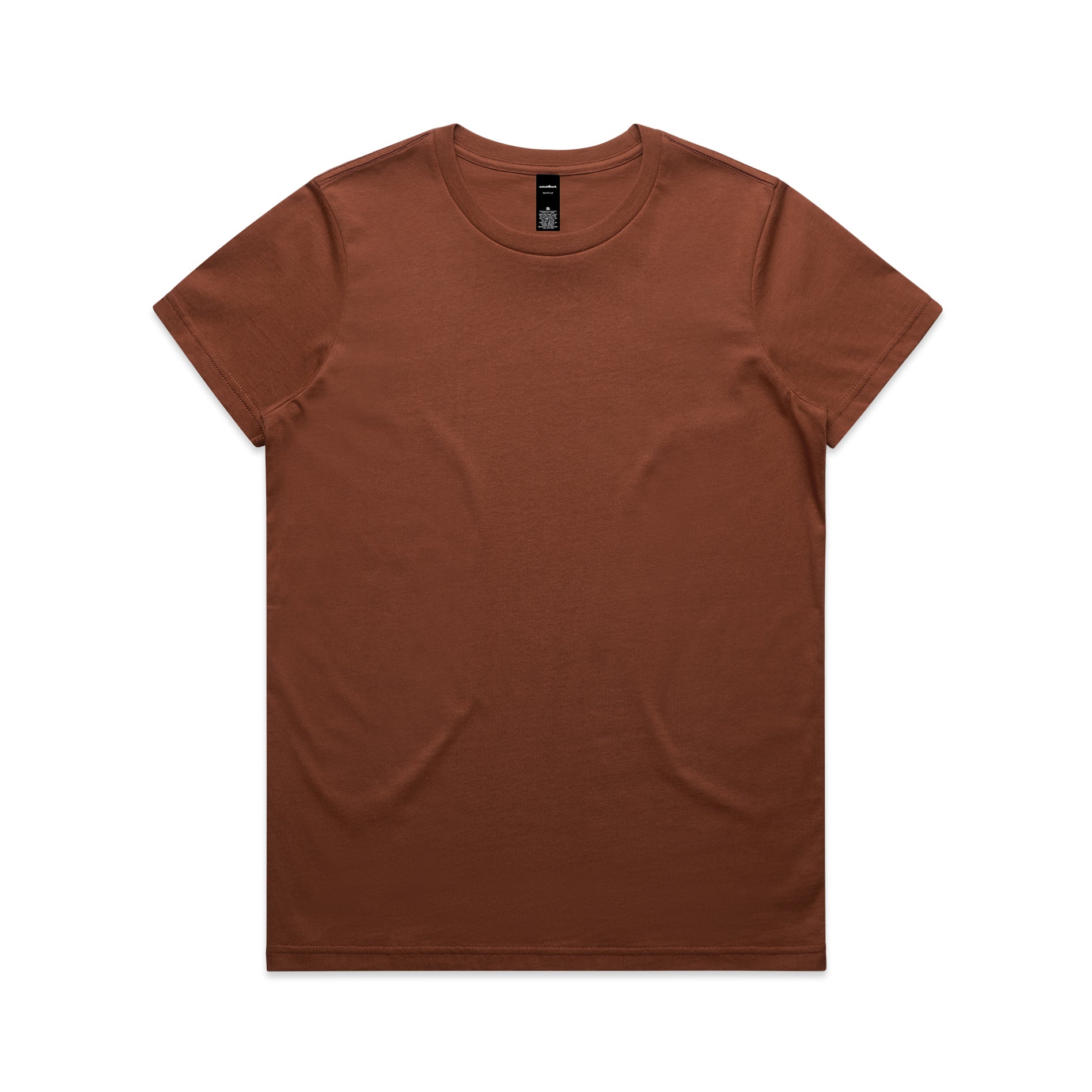 Ascolour Wos Maple Tee 4001 Maple Tee Clay Front - Custom Printed - Print Blanc