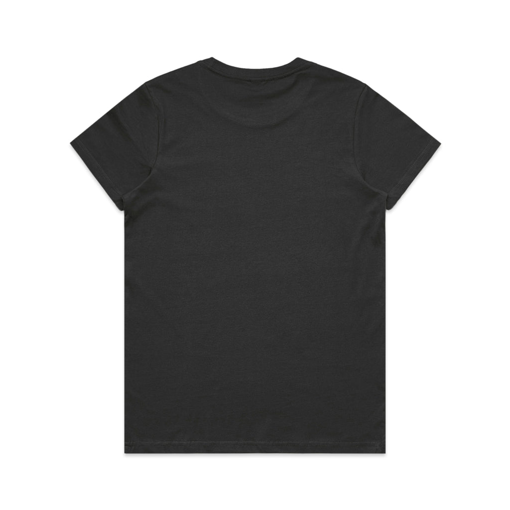 Ascolour Wos Maple Tee 4001 Maple Tee Coal Back - Custom Printed - Print Blanc