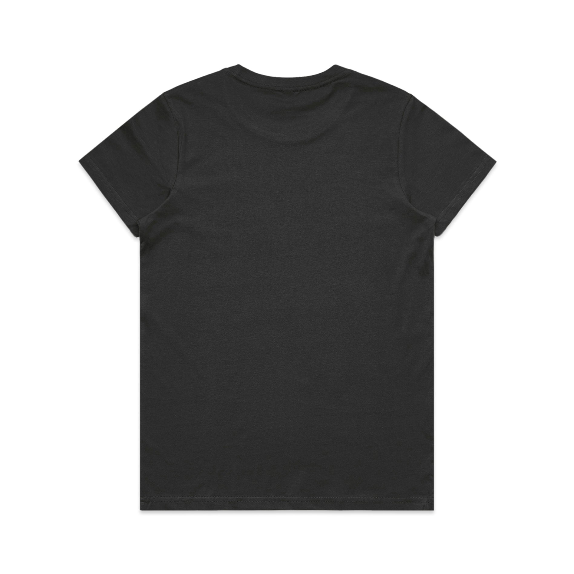 Ascolour Wos Maple Tee 4001 Maple Tee Coal Back - Custom Printed - Print Blanc