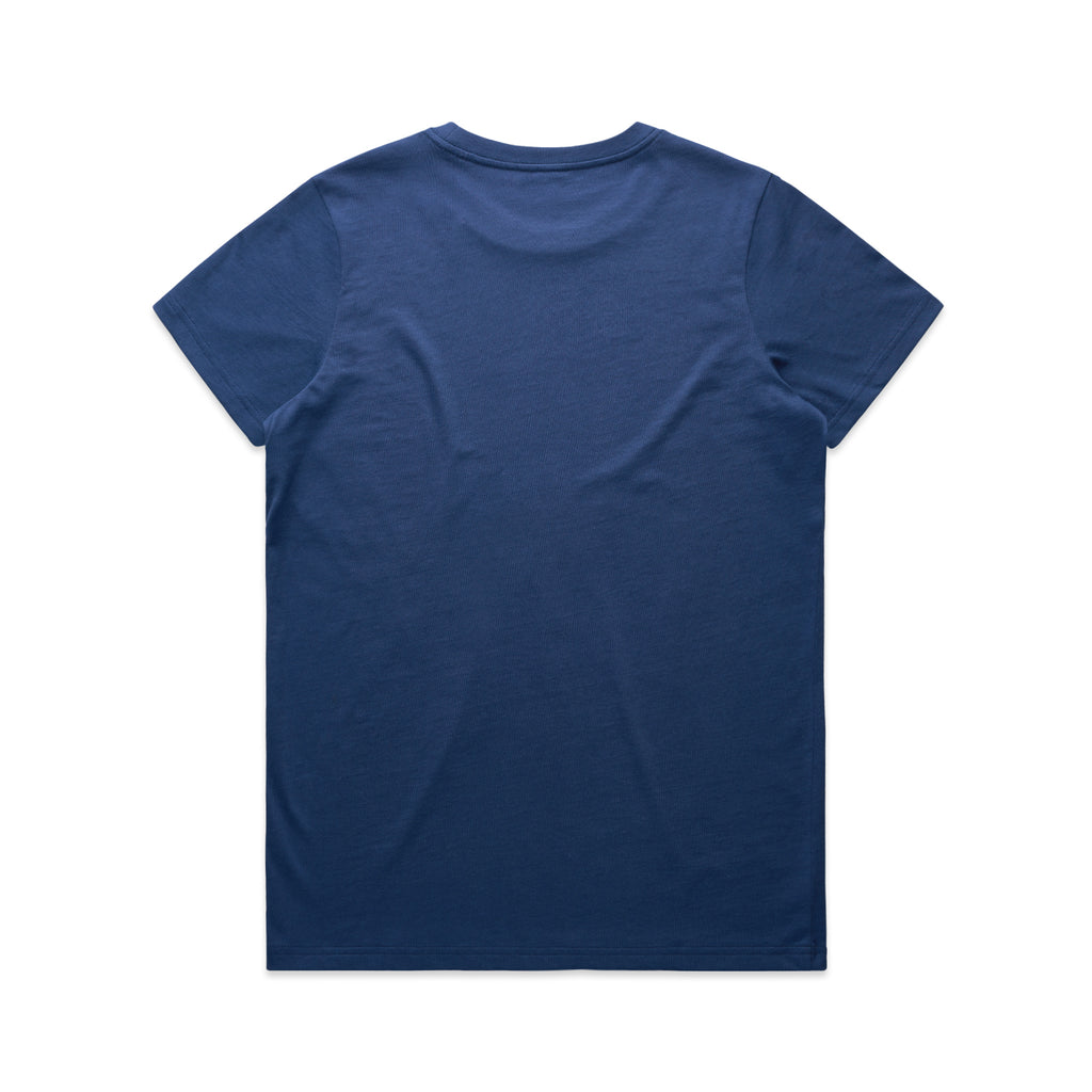 Ascolour Wos Maple Tee 4001 Maple Tee Cobalt Back - Custom Printed - Print Blanc