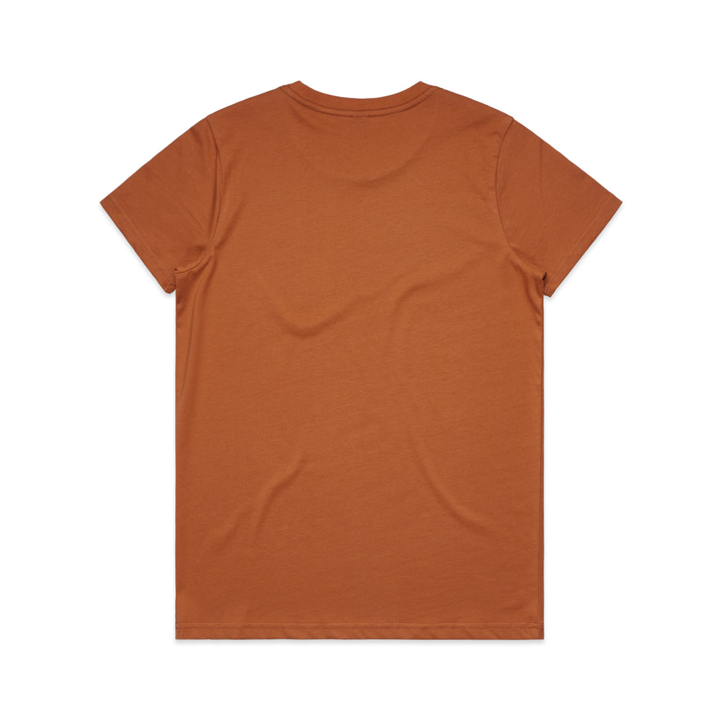 Ascolour Wos Maple Tee 4001 Maple Tee Copper Back - Custom Printed - Print Blanc