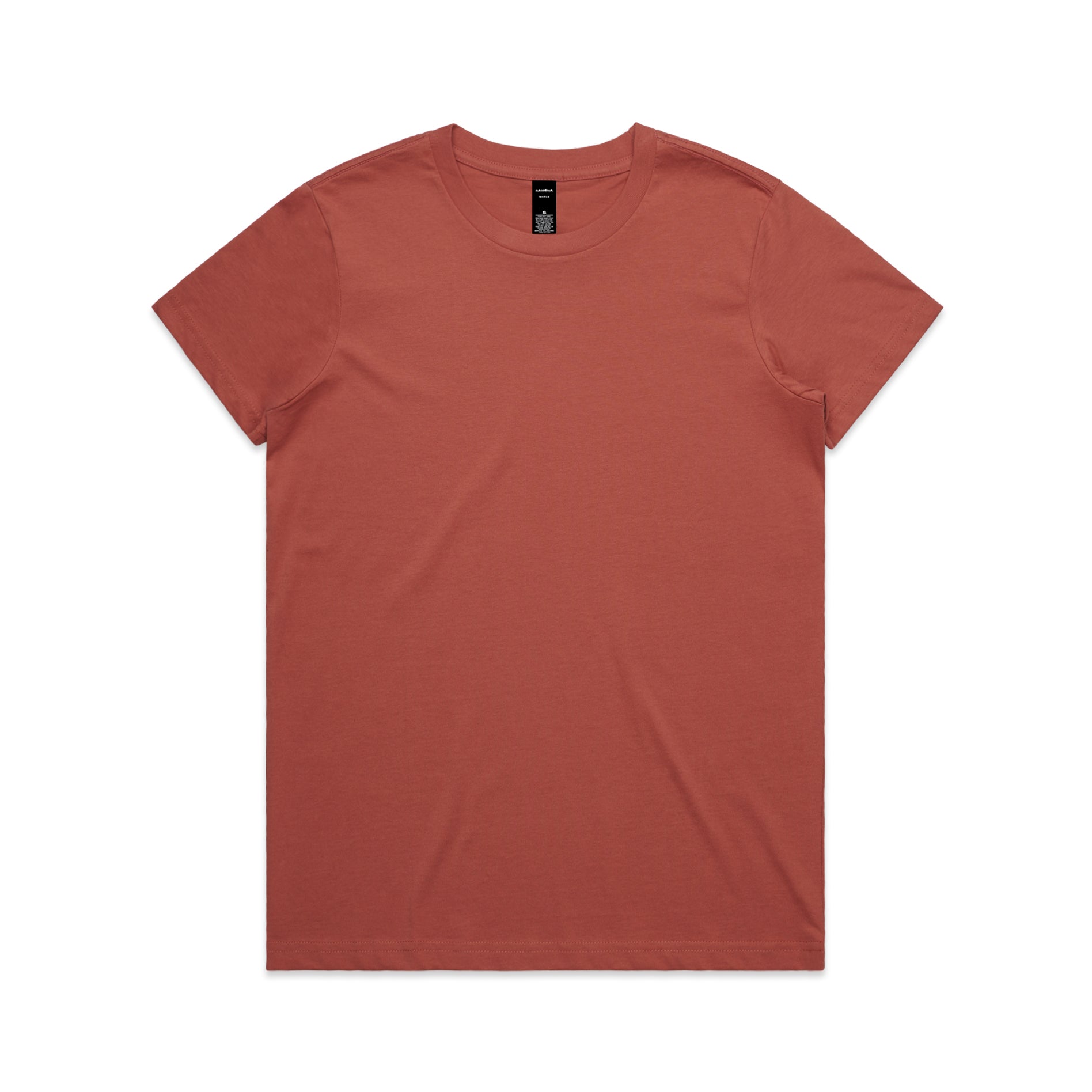 Ascolour Wos Maple Tee 4001 Maple Tee Coral Front - Custom Printed - Print Blanc