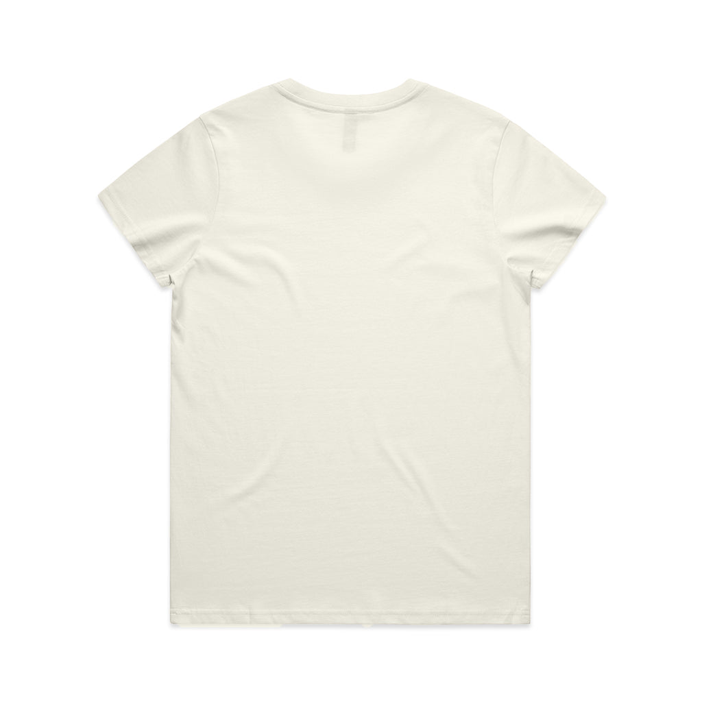 Ascolour Wos Maple Tee 4001 Maple Tee Ecru Back - Custom Printed - Print Blanc