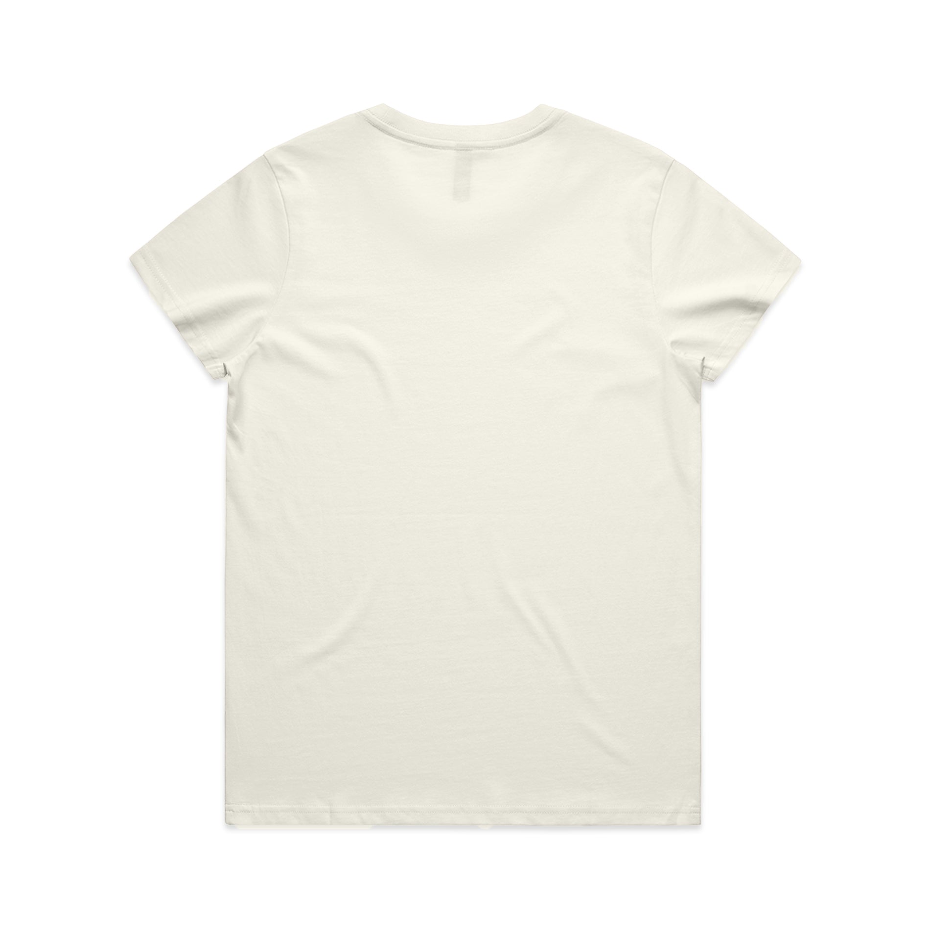 Ascolour Wos Maple Tee 4001 Maple Tee Ecru Back - Custom Printed - Print Blanc