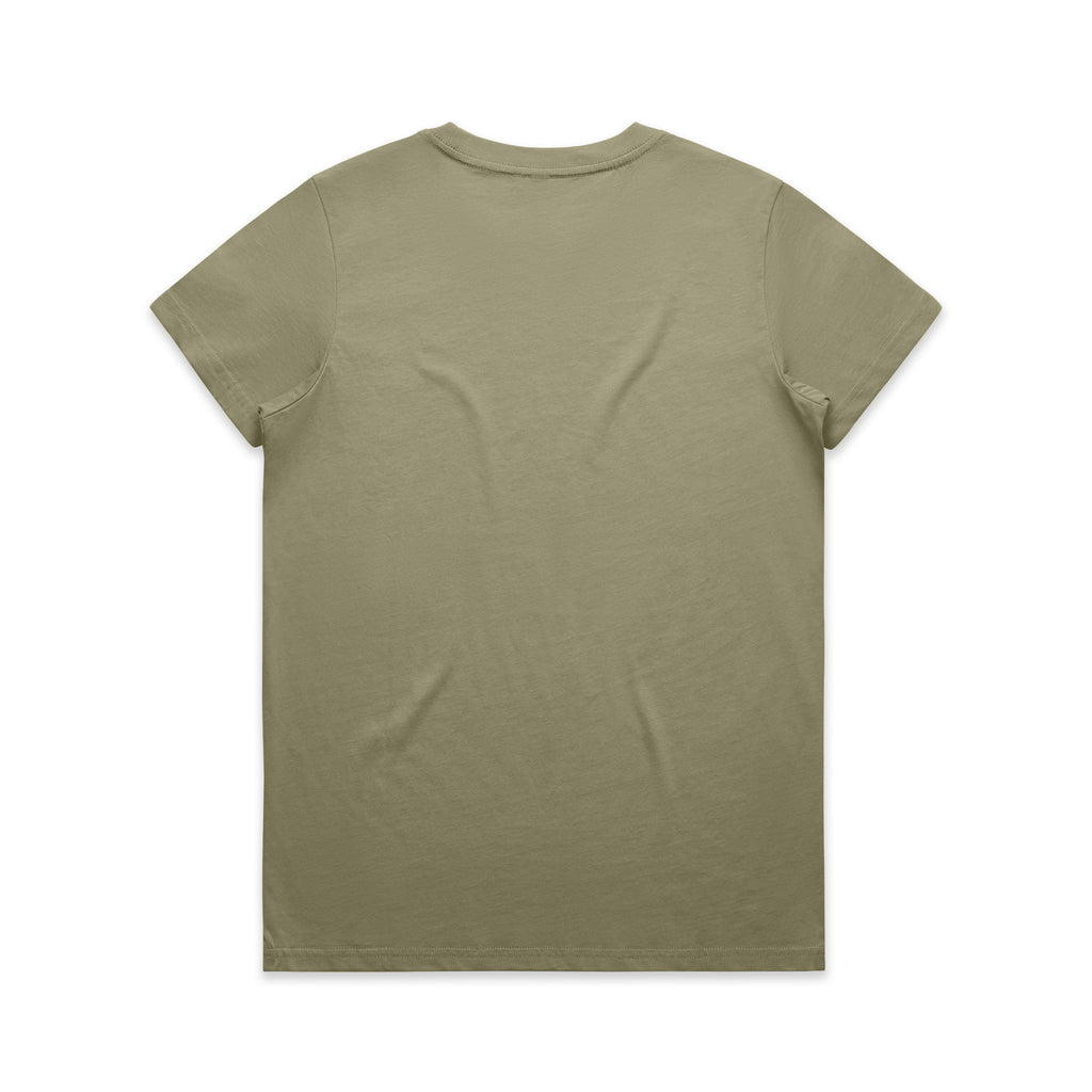 Ascolour Wos Maple Tee 4001 Maple Tee Eucalyptus Back - Custom Printed - Print Blanc