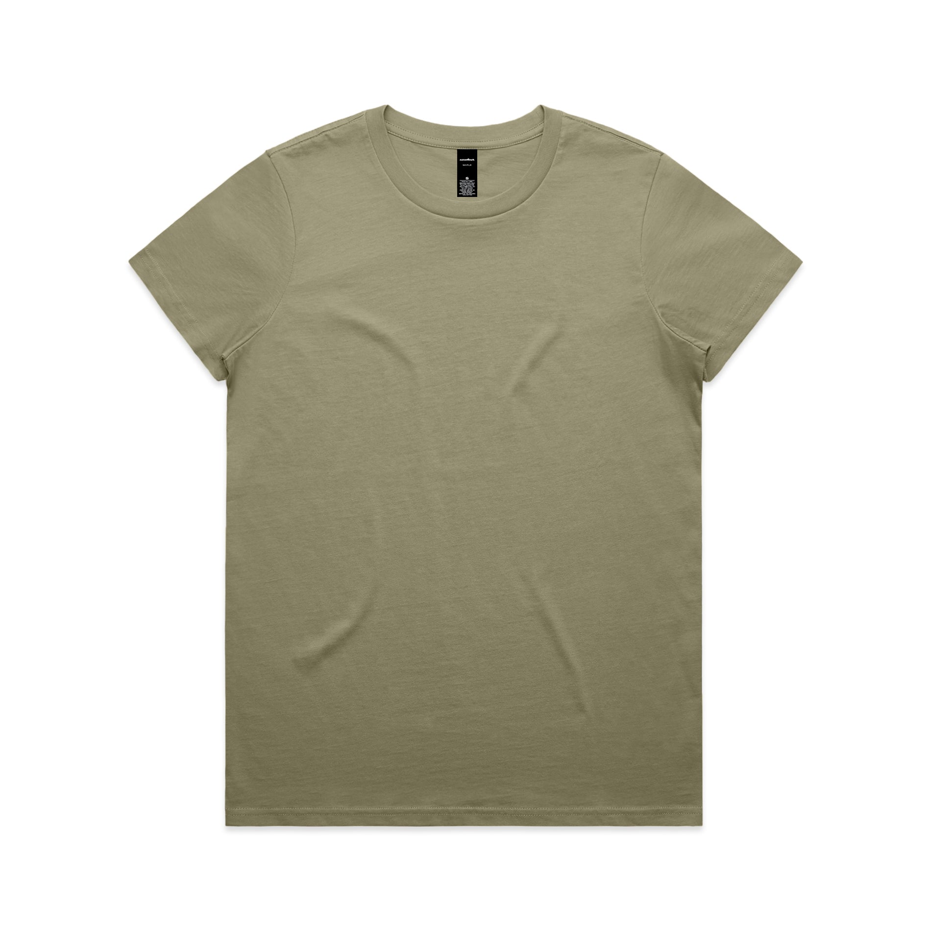 Ascolour Wos Maple Tee 4001 Maple Tee Eucalyptus Front - Custom Printed - Print Blanc