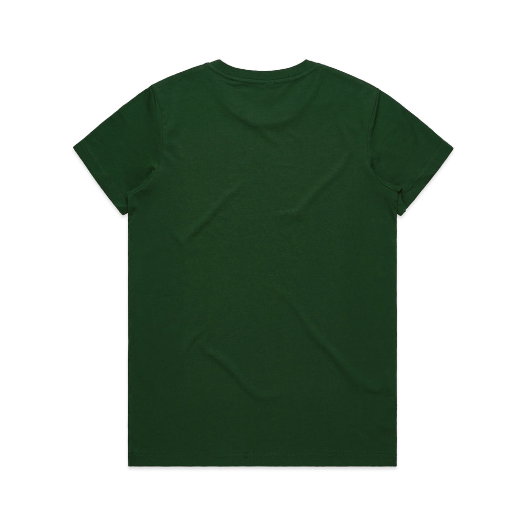 Ascolour Wos Maple Tee 4001 Maple Tee Forest Green Back - Custom Printed - Print Blanc