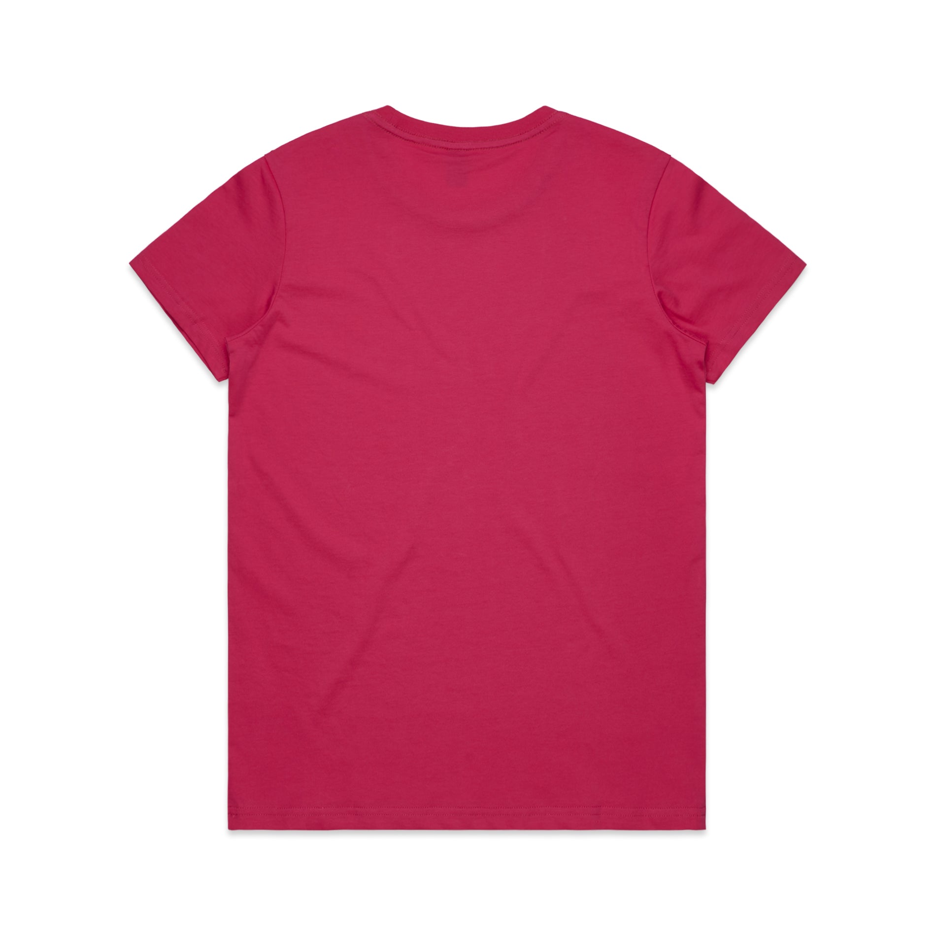 Ascolour Wos Maple Tee 4001 Maple Tee Fuchsia Back - Custom Printed - Print Blanc