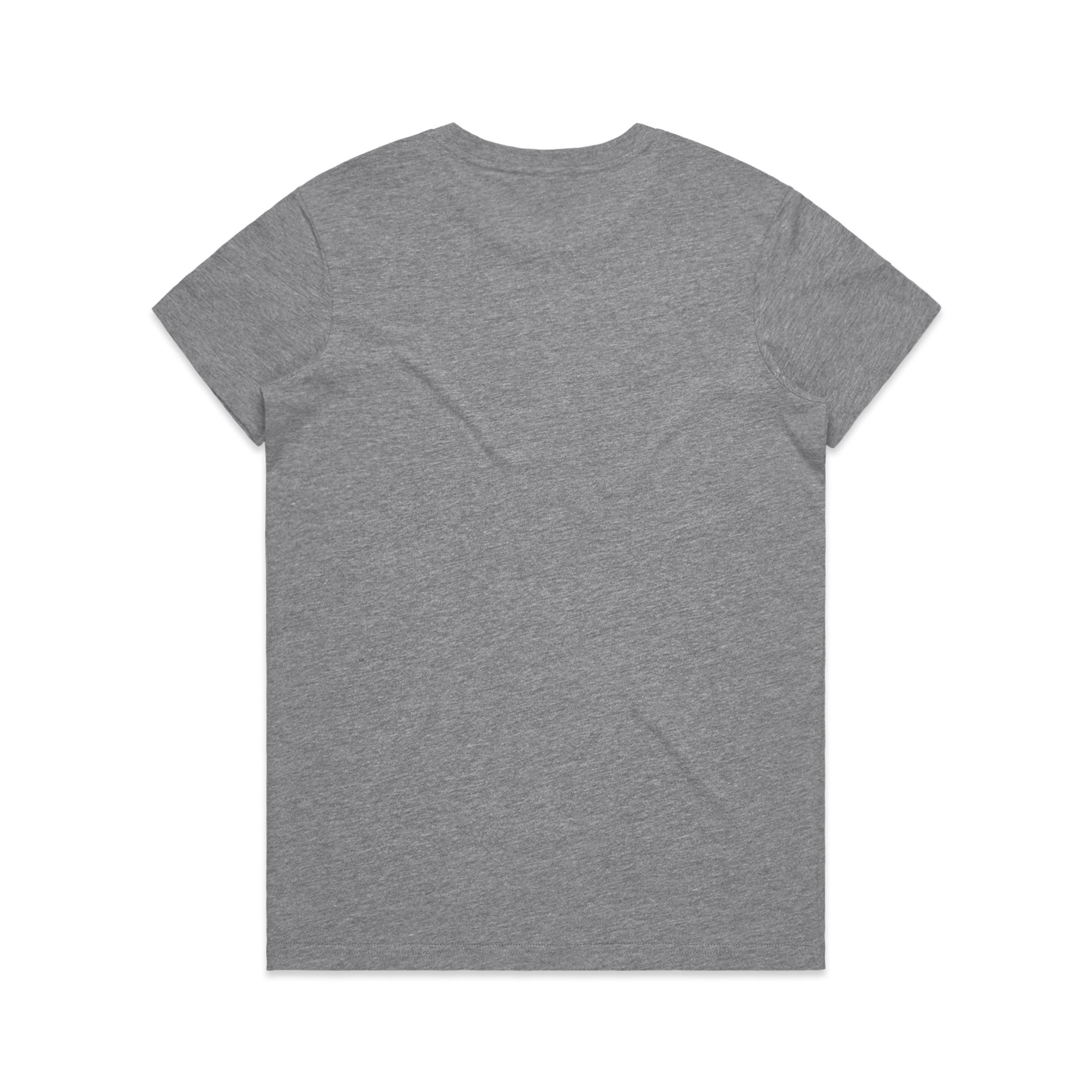 Ascolour Wos Maple Tee 4001 Maple Tee Grey Marle Back - Custom Printed - Print Blanc