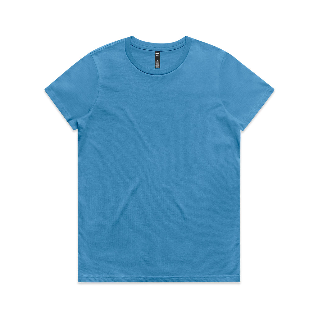 Ascolour Wos Maple Tee 4001 Maple Tee Hydro Front - Custom Printed - Print Blanc