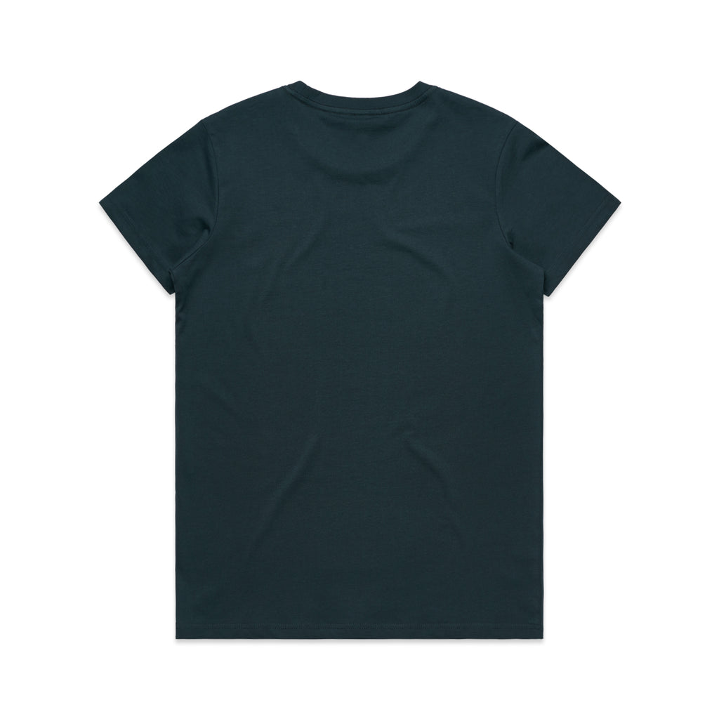 Ascolour Wos Maple Tee 4001 Maple Tee Indigo Back - Custom Printed - Print Blanc