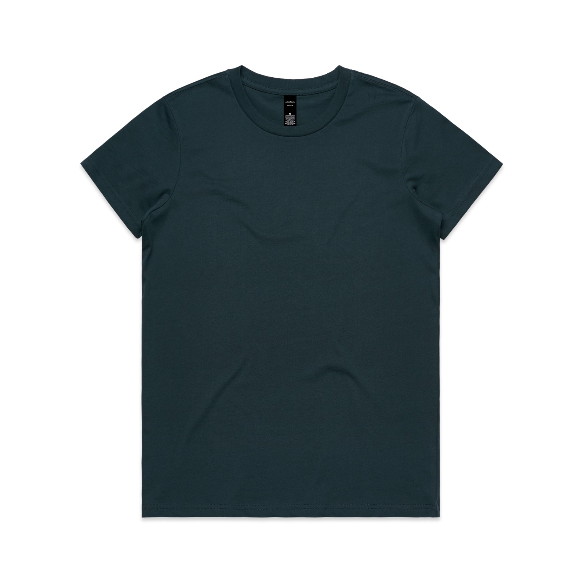 Ascolour Wos Maple Tee 4001 Maple Tee Indigo Front - Custom Printed - Print Blanc
