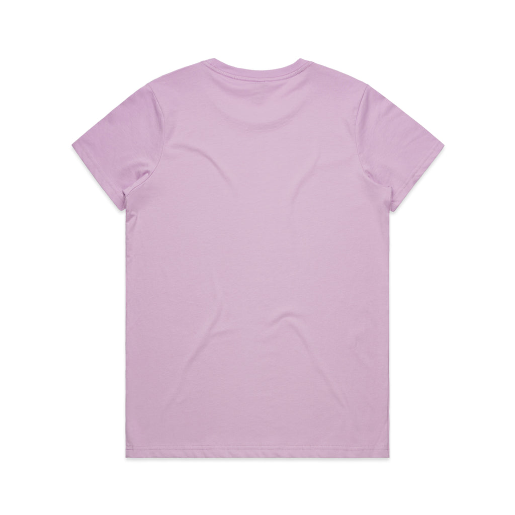 Ascolour Wos Maple Tee 4001 Maple Tee Lavender Back - Custom Printed - Print Blanc