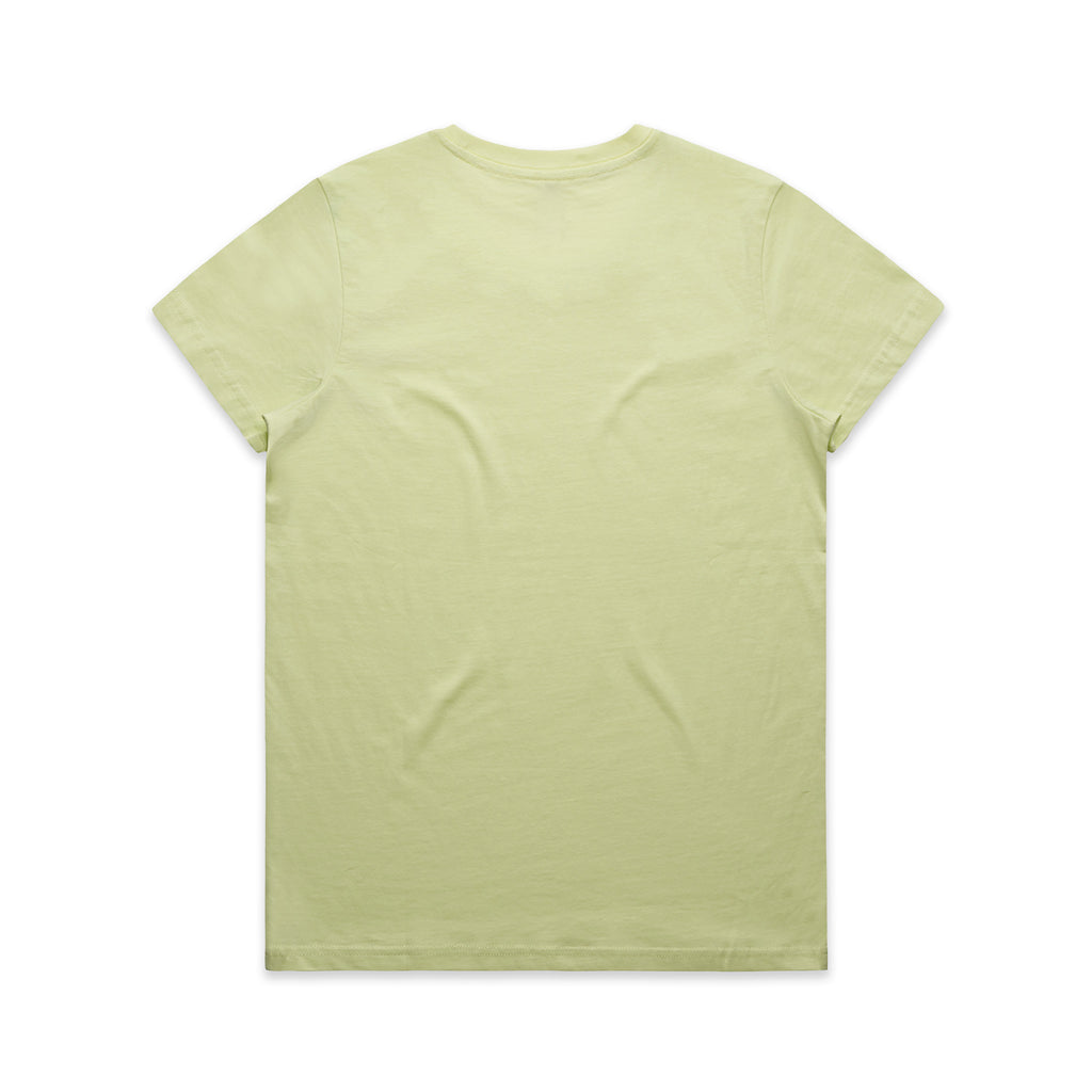 Ascolour Wos Maple Tee 4001 Maple Tee Lime Back - Custom Printed - Print Blanc