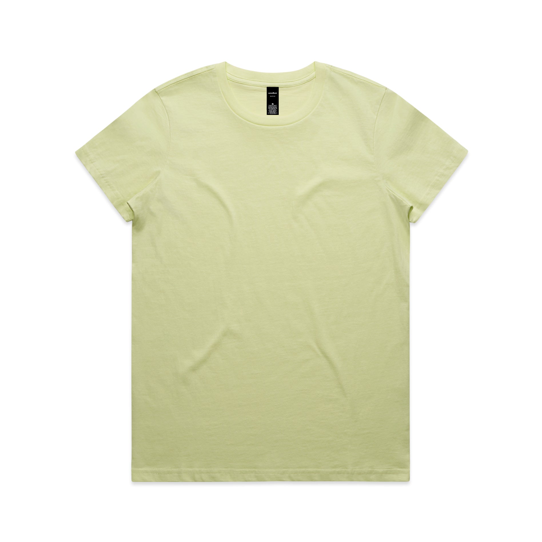 Ascolour Wos Maple Tee 4001 Maple Tee Lime Front - Custom Printed - Print Blanc