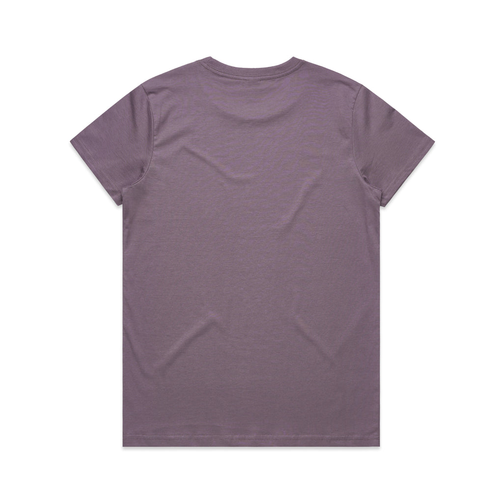 Ascolour Wos Maple Tee 4001 Maple Tee Mauve Back - Custom Printed - Print Blanc