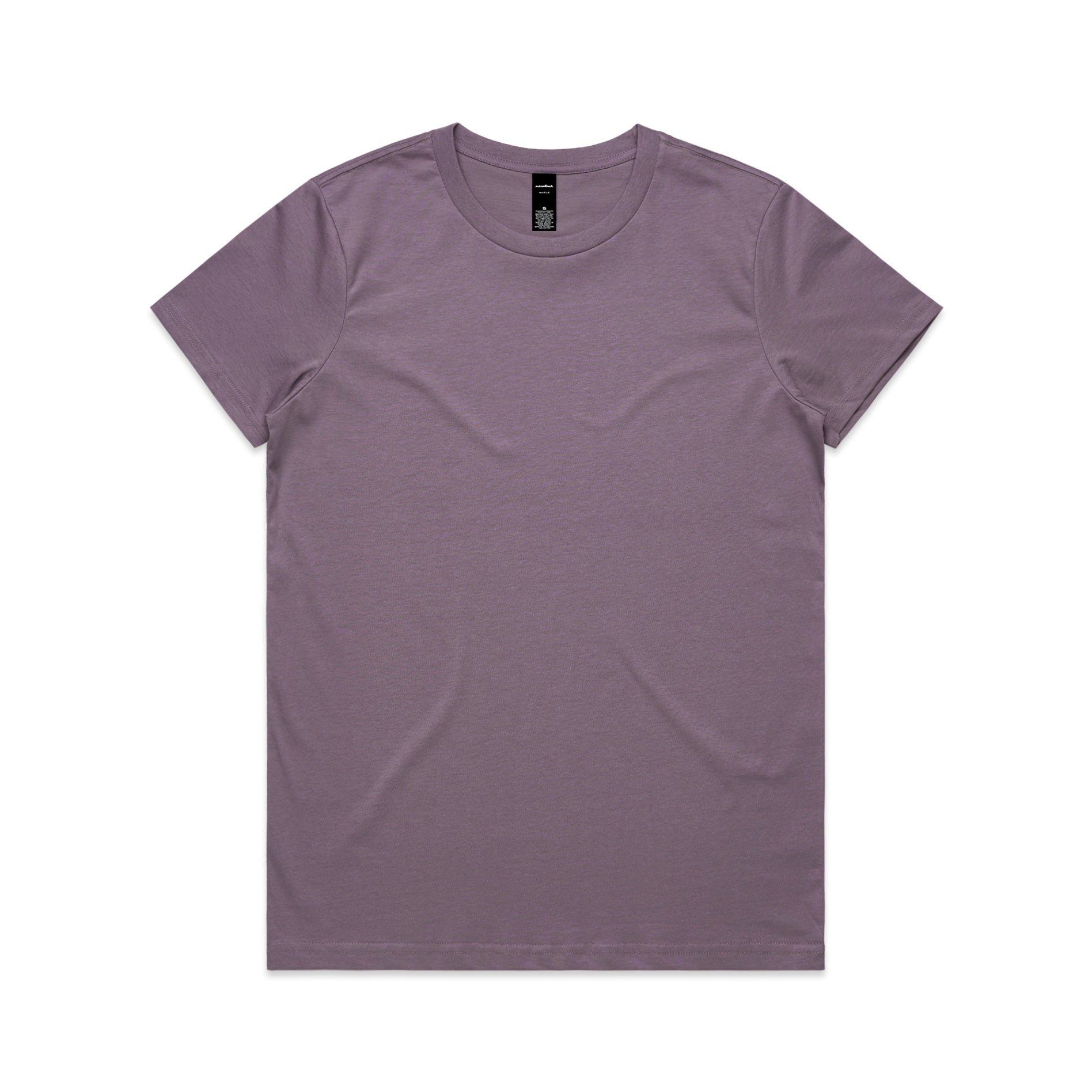 Ascolour Wos Maple Tee 4001 Maple Tee Mauve Front - Custom Printed - Print Blanc