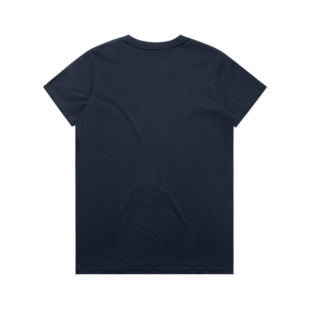 Ascolour Wos Maple Tee 4001 Maple Tee Midnight Blue Back - Custom Printed - Print Blanc