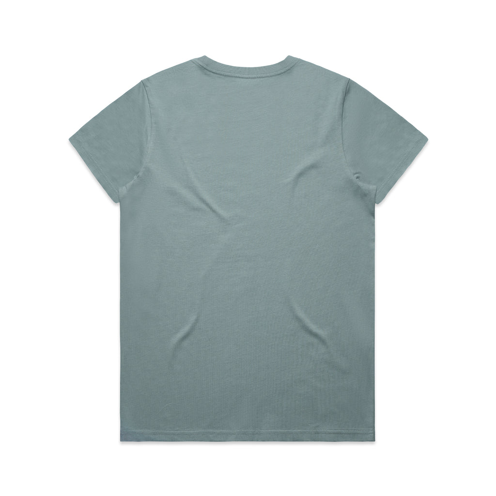 Ascolour Wos Maple Tee 4001 Maple Tee Mineral Back - Custom Printed - Print Blanc