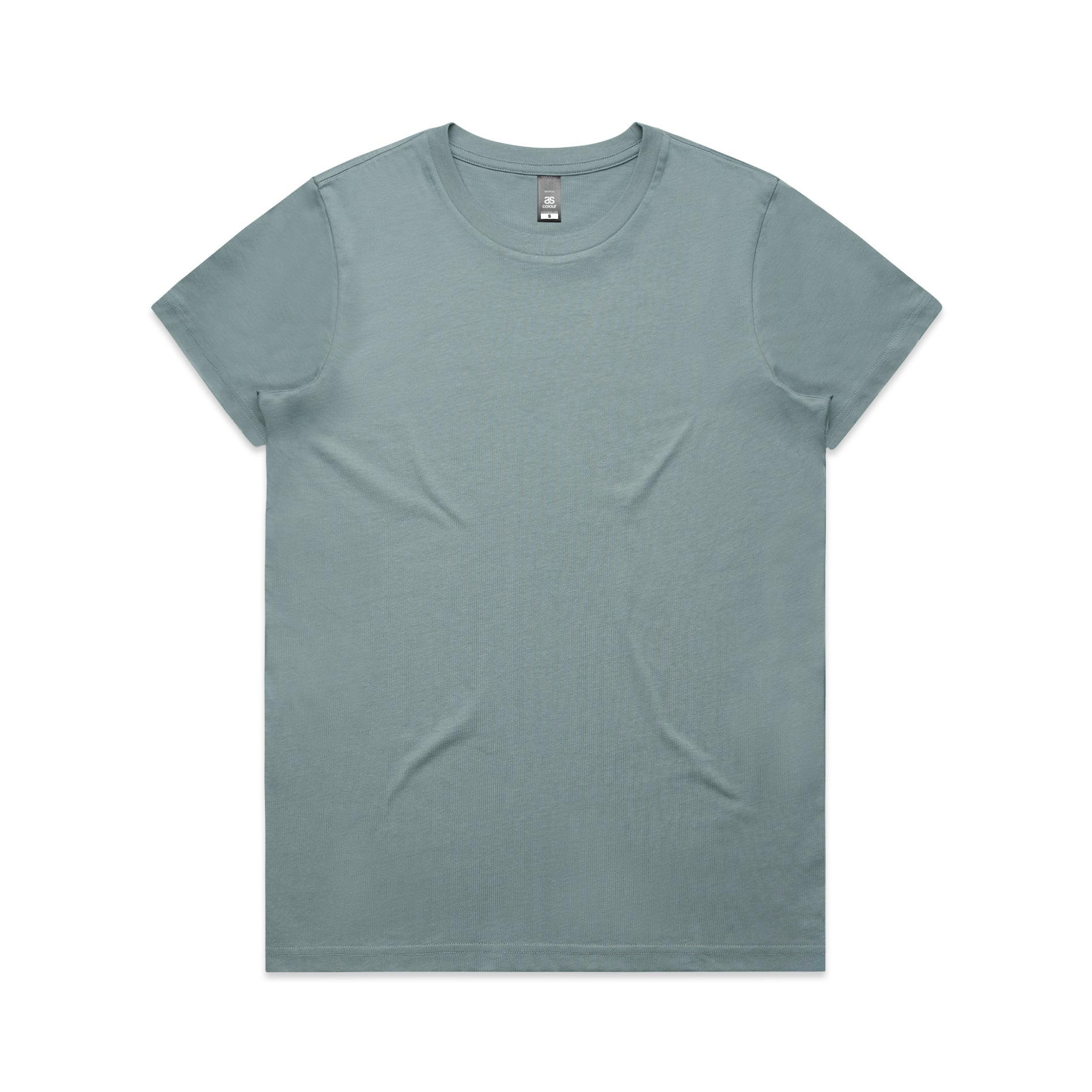 Ascolour Wos Maple Tee 4001 Maple Tee Mineral Front - Custom Printed - Print Blanc