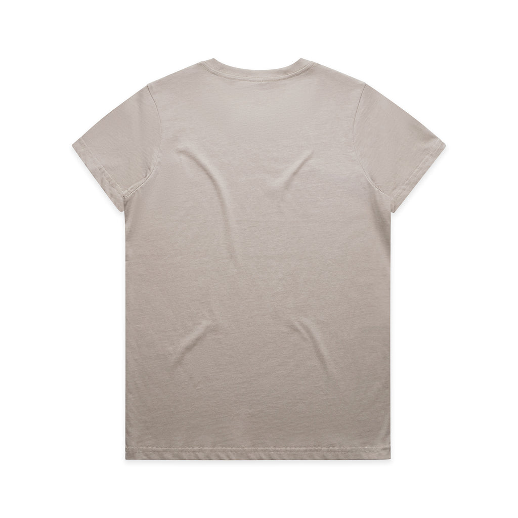Ascolour Wos Maple Tee 4001 Maple Tee Mushroom Back - Custom Printed - Print Blanc