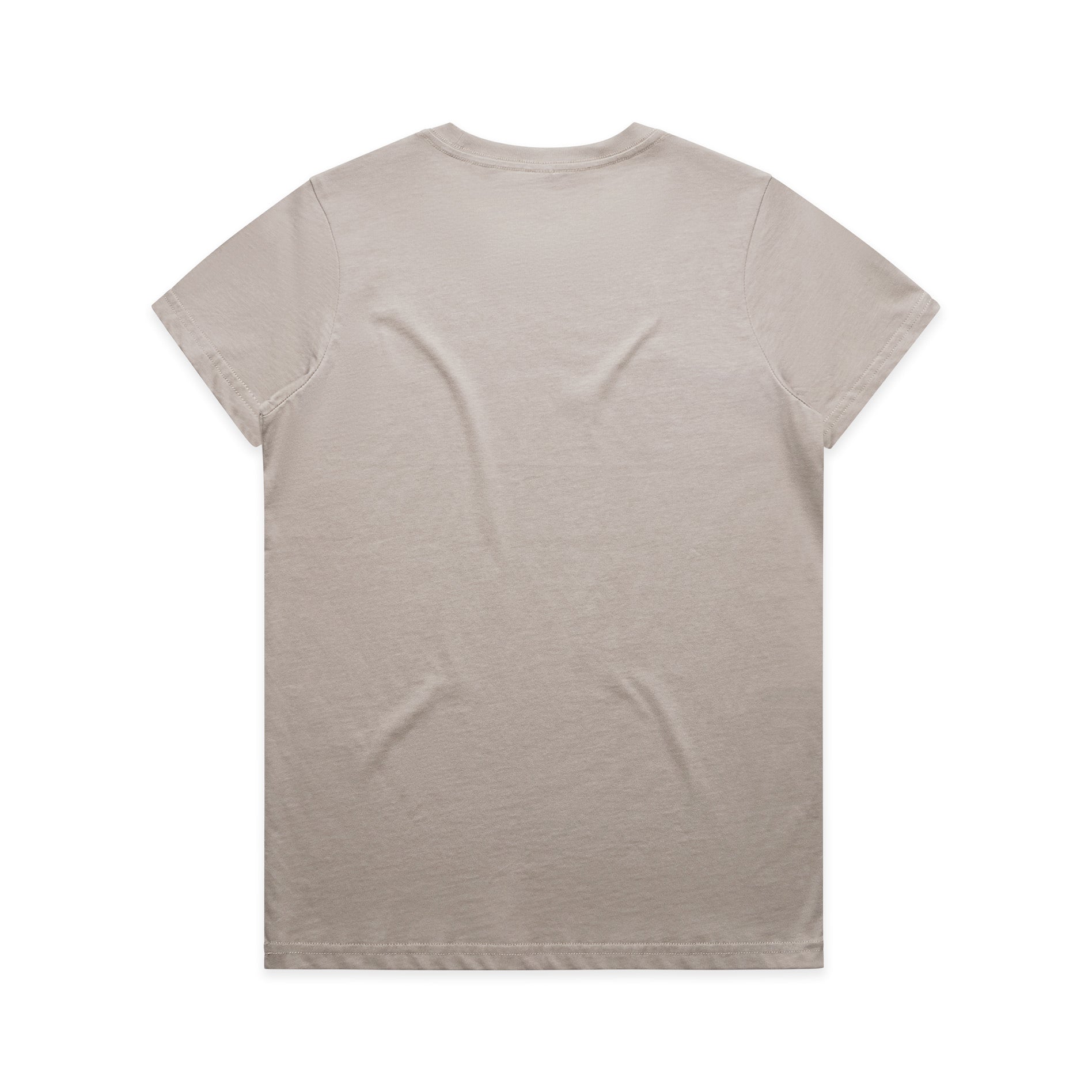 Ascolour Wos Maple Tee 4001 Maple Tee Mushroom Back - Custom Printed - Print Blanc