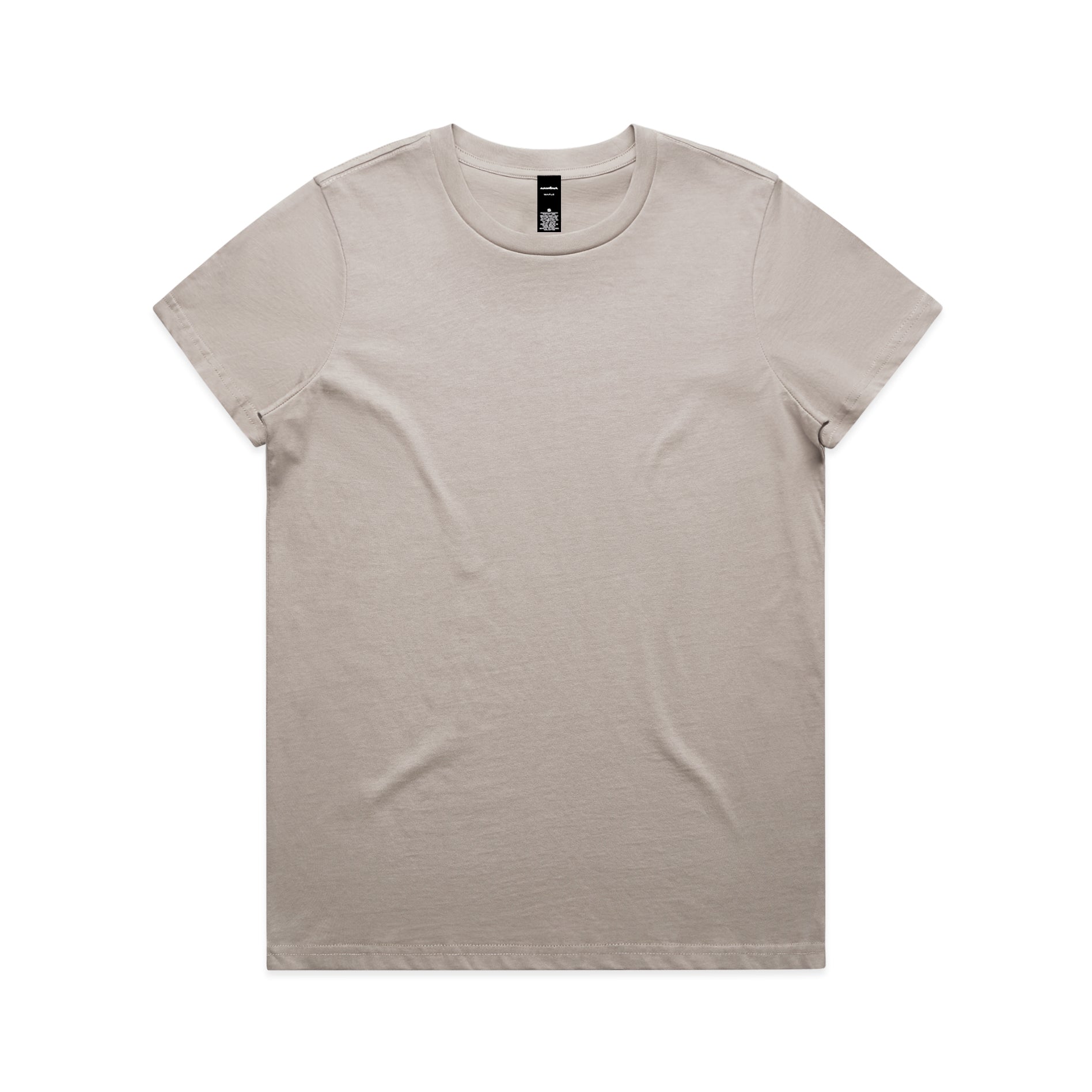 Ascolour Wos Maple Tee 4001 Maple Tee Mushroom Front - Custom Printed - Print Blanc