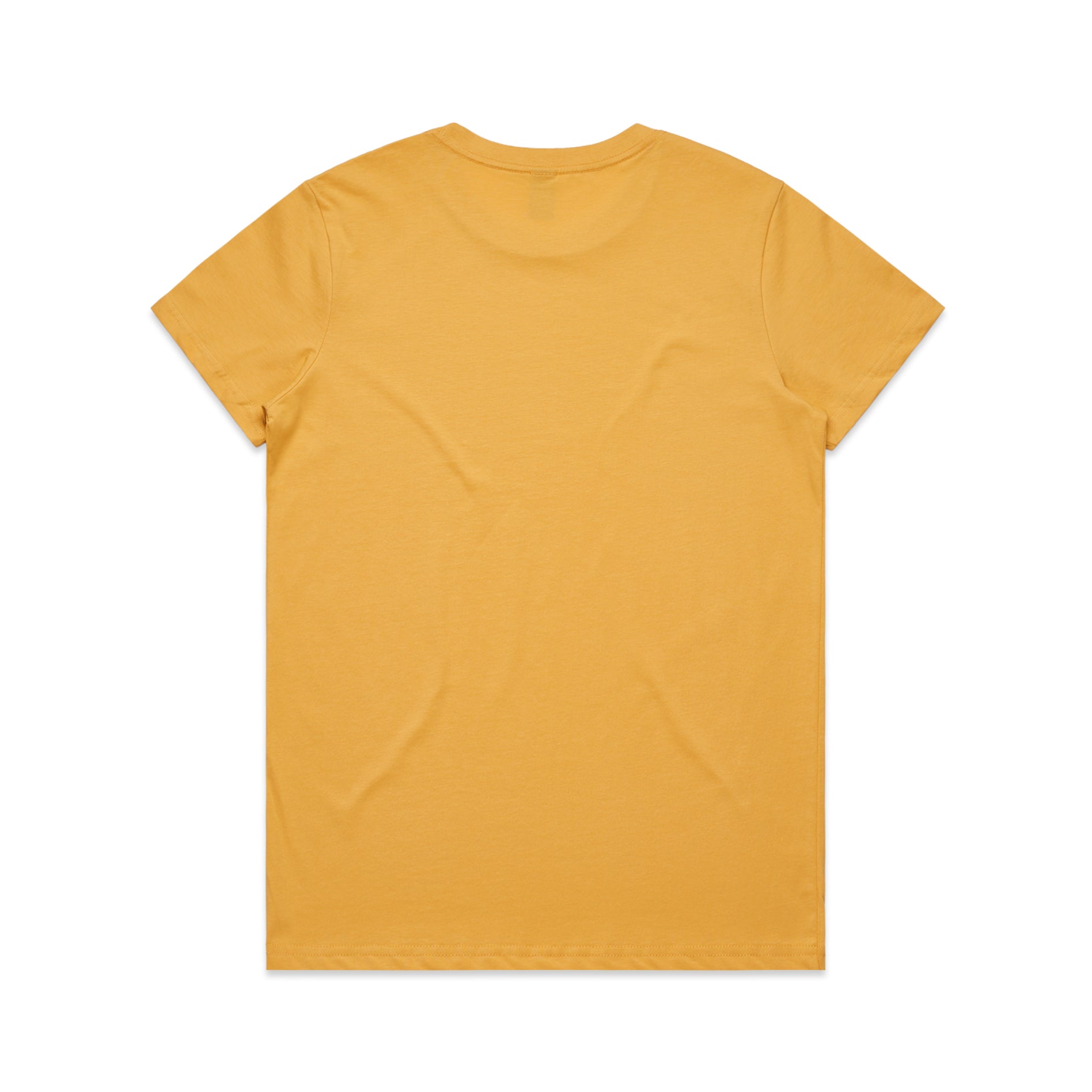 Ascolour Wos Maple Tee 4001 Maple Tee Mustard Back - Custom Printed - Print Blanc