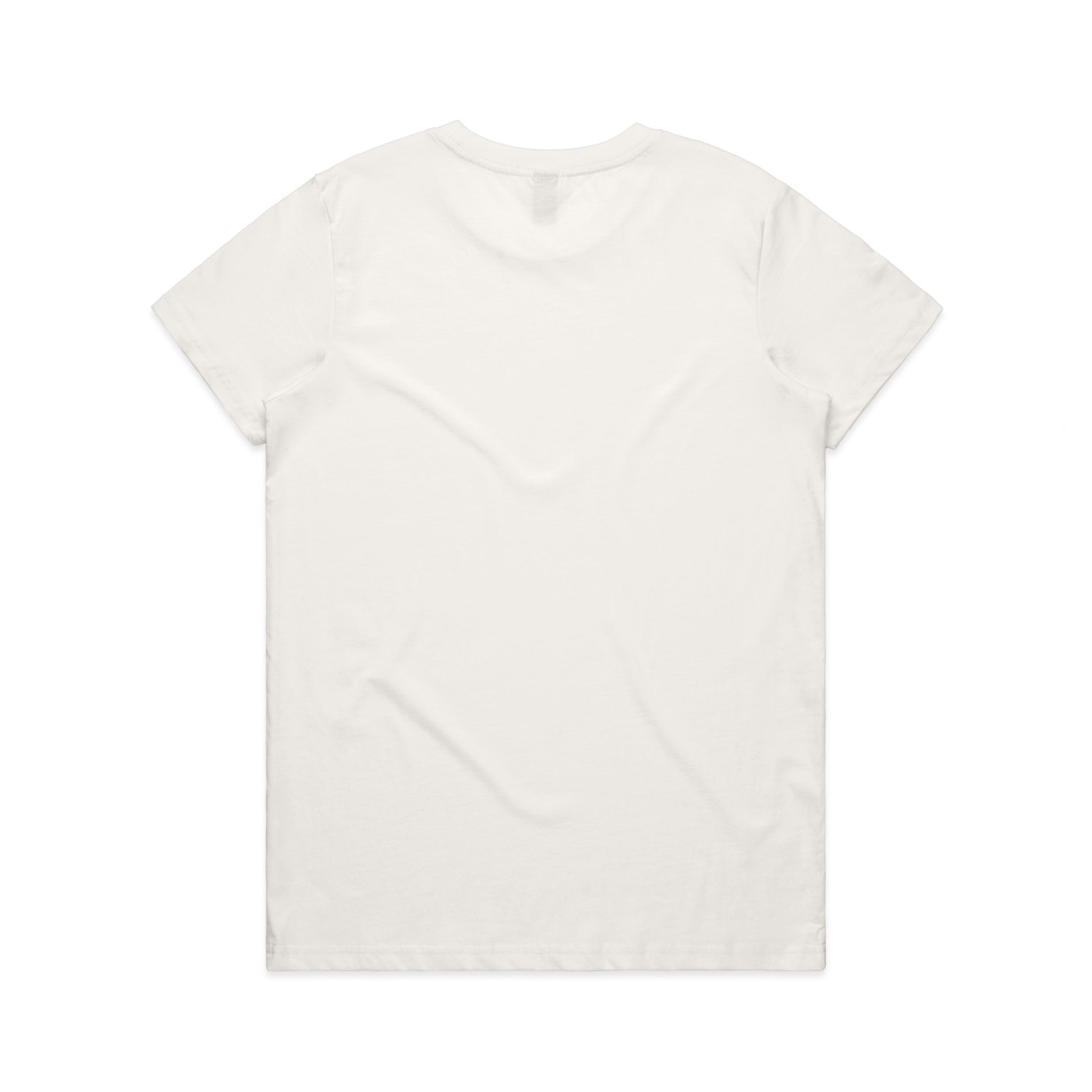 Ascolour Wos Maple Tee 4001 Maple Tee Natural Back - Custom Printed - Print Blanc