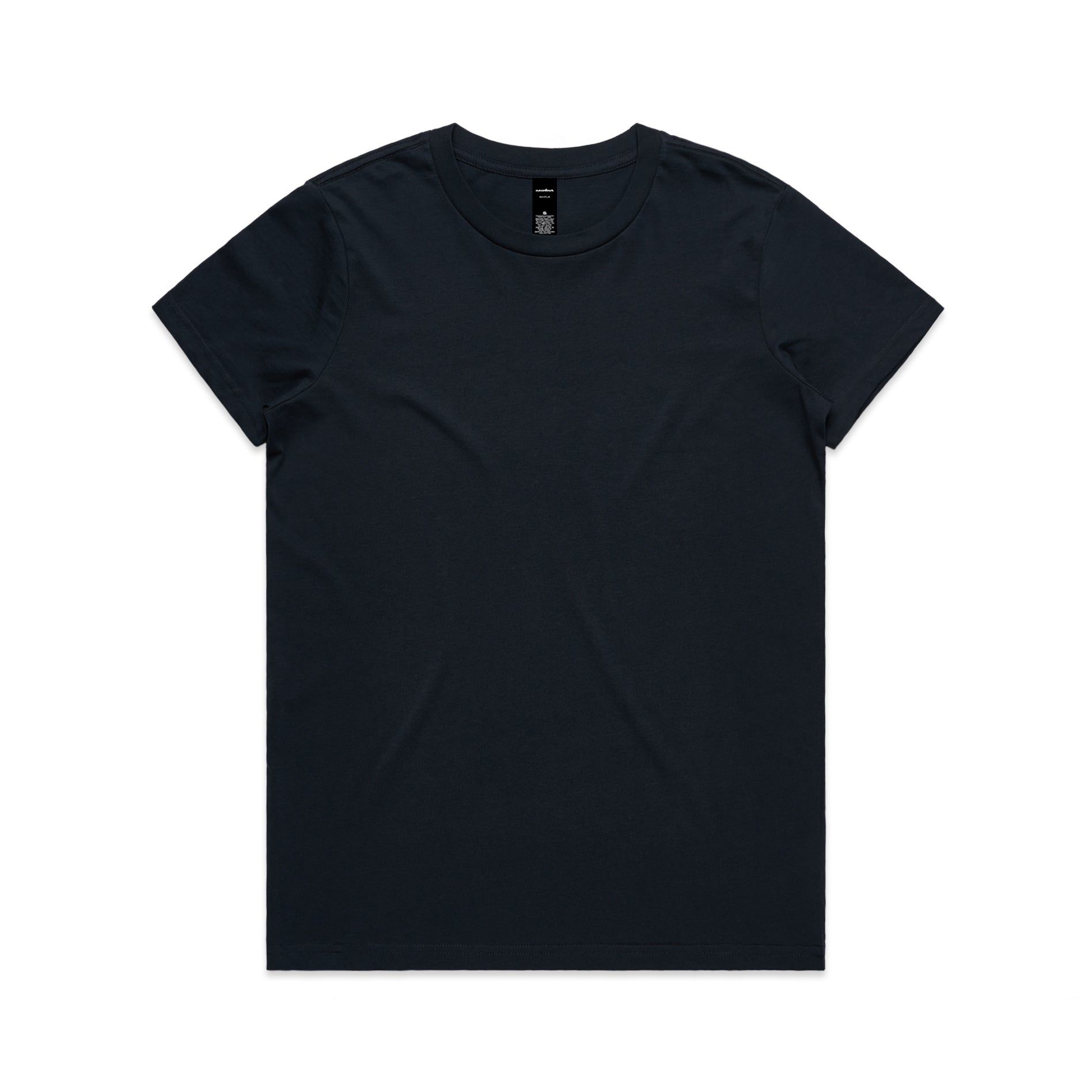 Ascolour Wos Maple Tee 4001 Maple Tee Navy Front - Custom Printed - Print Blanc