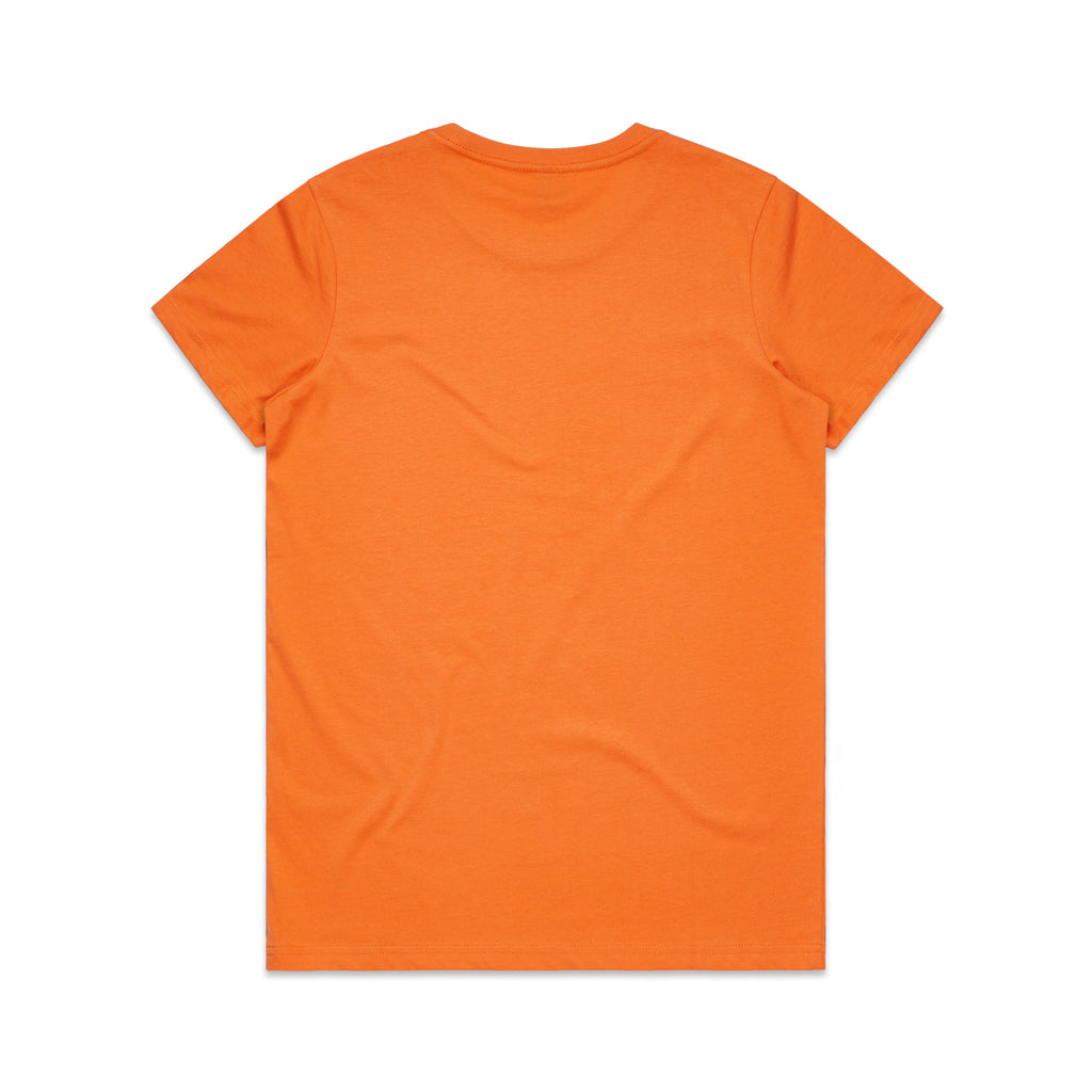 Ascolour Wos Maple Tee 4001 Maple Tee Orange Back - Custom Printed - Print Blanc