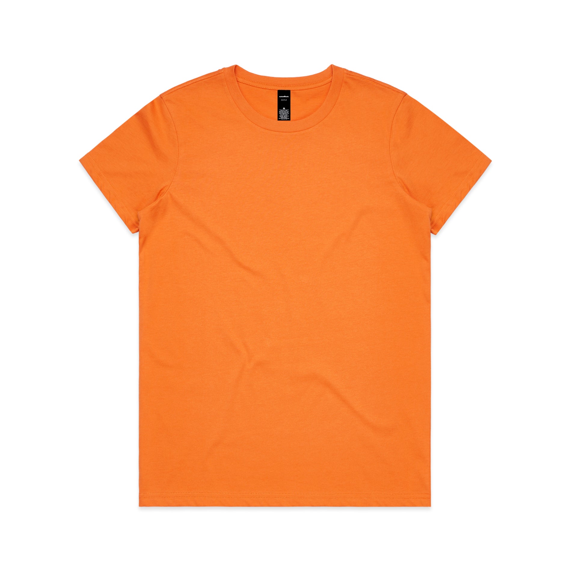 Ascolour Wos Maple Tee 4001 Maple Tee Orange Front - Custom Printed - Print Blanc