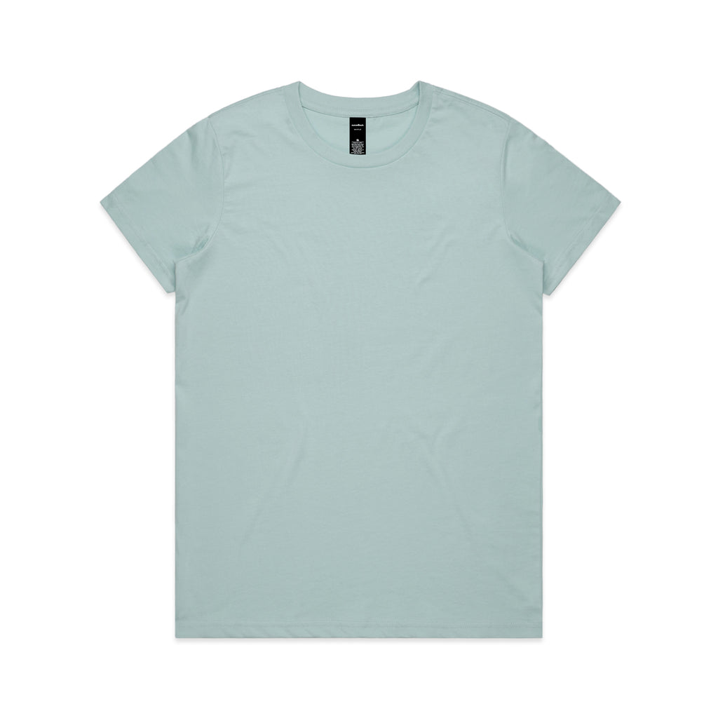 Ascolour Wos Maple Tee 4001 Maple Tee Pale Blue Front - Custom Printed - Print Blanc