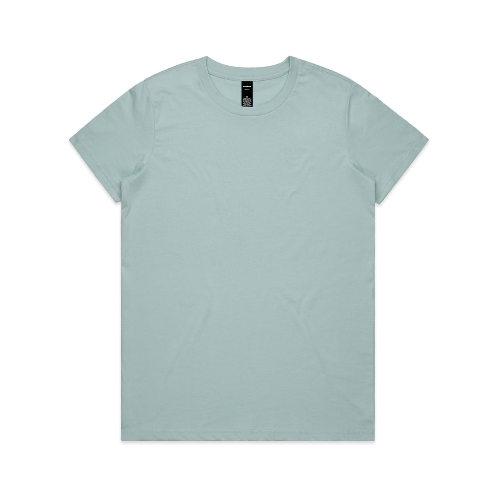 Ascolour Wos Maple Tee 4001 Maple Tee Pale Blue Front - Custom Printed - Print Blanc