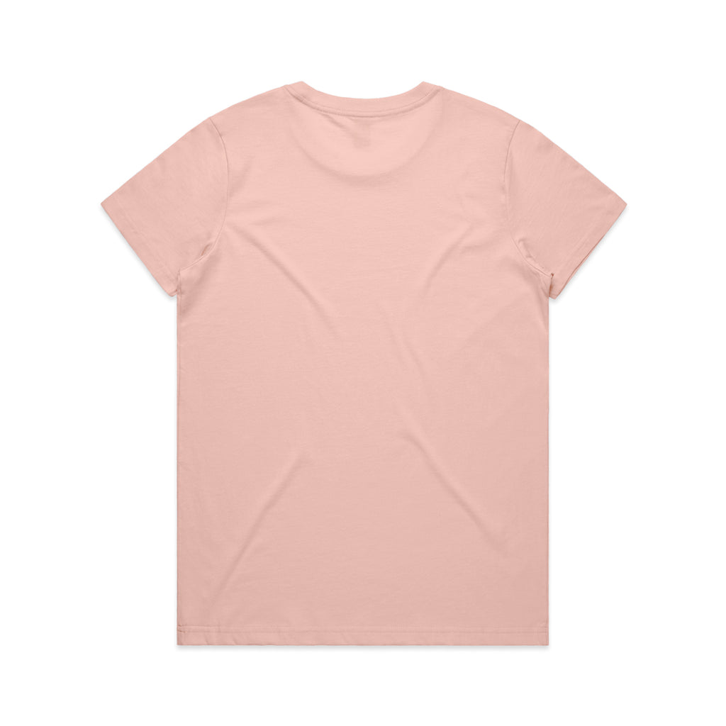 Ascolour Wos Maple Tee 4001 Maple Tee Pale Pink Back - Custom Printed - Print Blanc