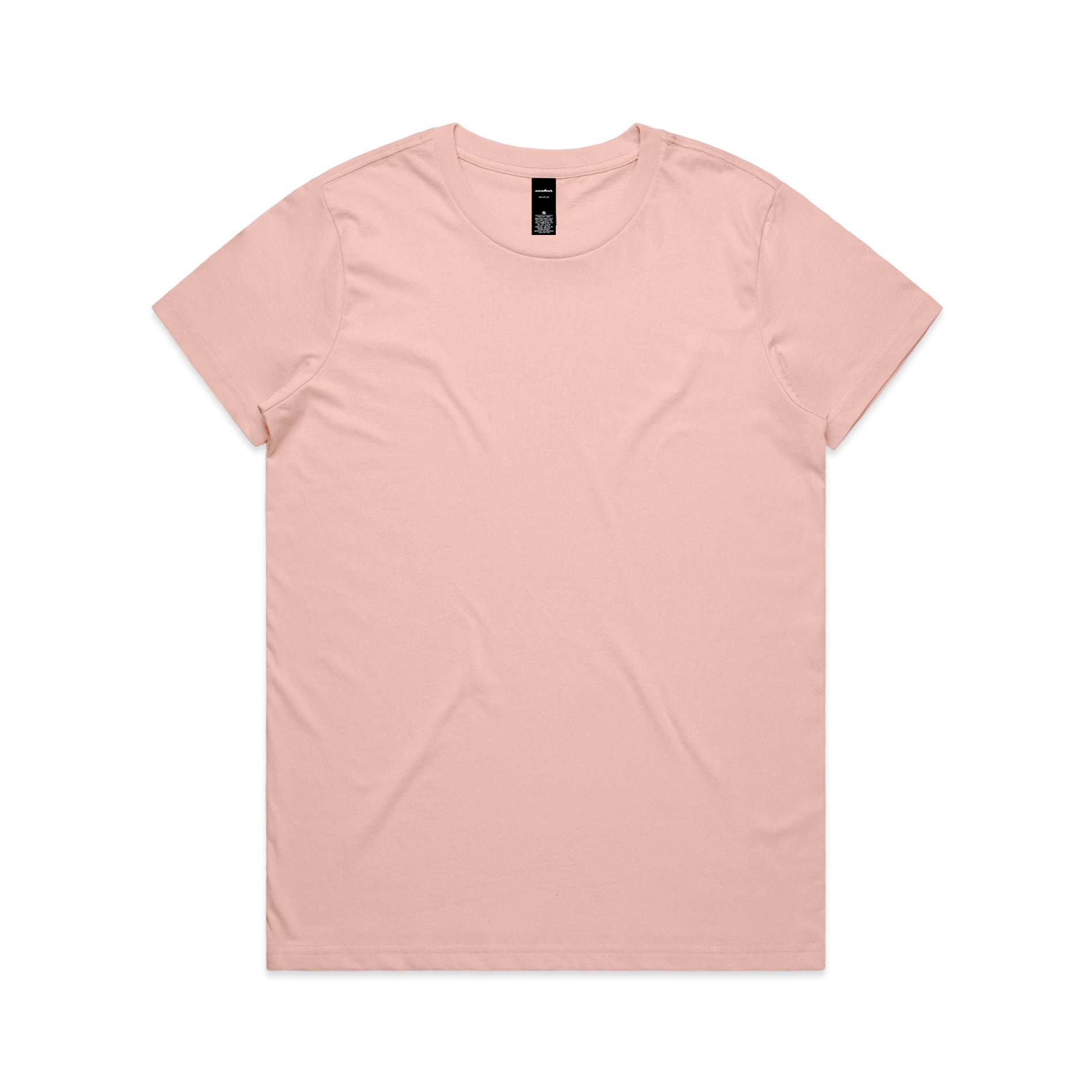 Ascolour Wos Maple Tee 4001 Maple Tee Pale Pink Front - Custom Printed - Print Blanc