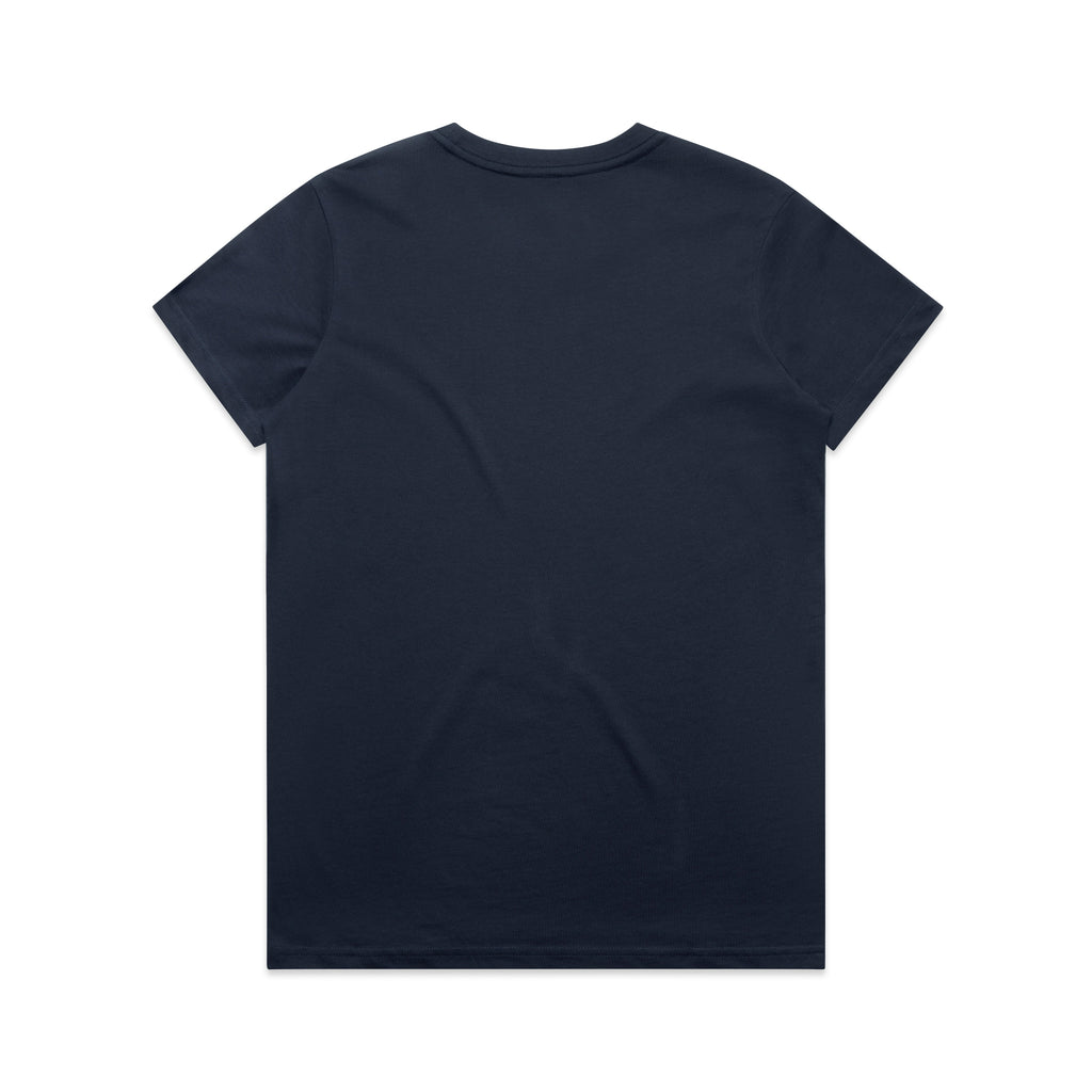 Ascolour Wos Maple Tee 4001 Maple Tee Petrol Blue Back - Custom Printed - Print Blanc