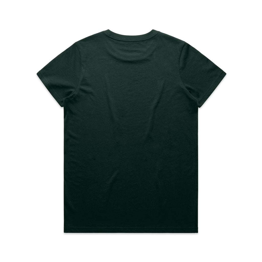 Ascolour Wos Maple Tee 4001 Maple Tee Pine Green Back - Custom Printed - Print Blanc