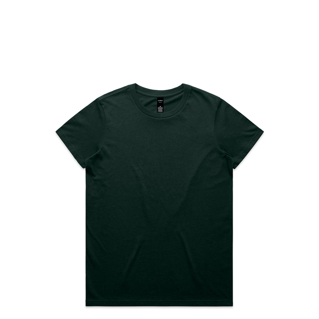 Ascolour Wos Maple Tee 4001 Maple Tee Pine Green Thumb - Custom Printed - Print Blanc