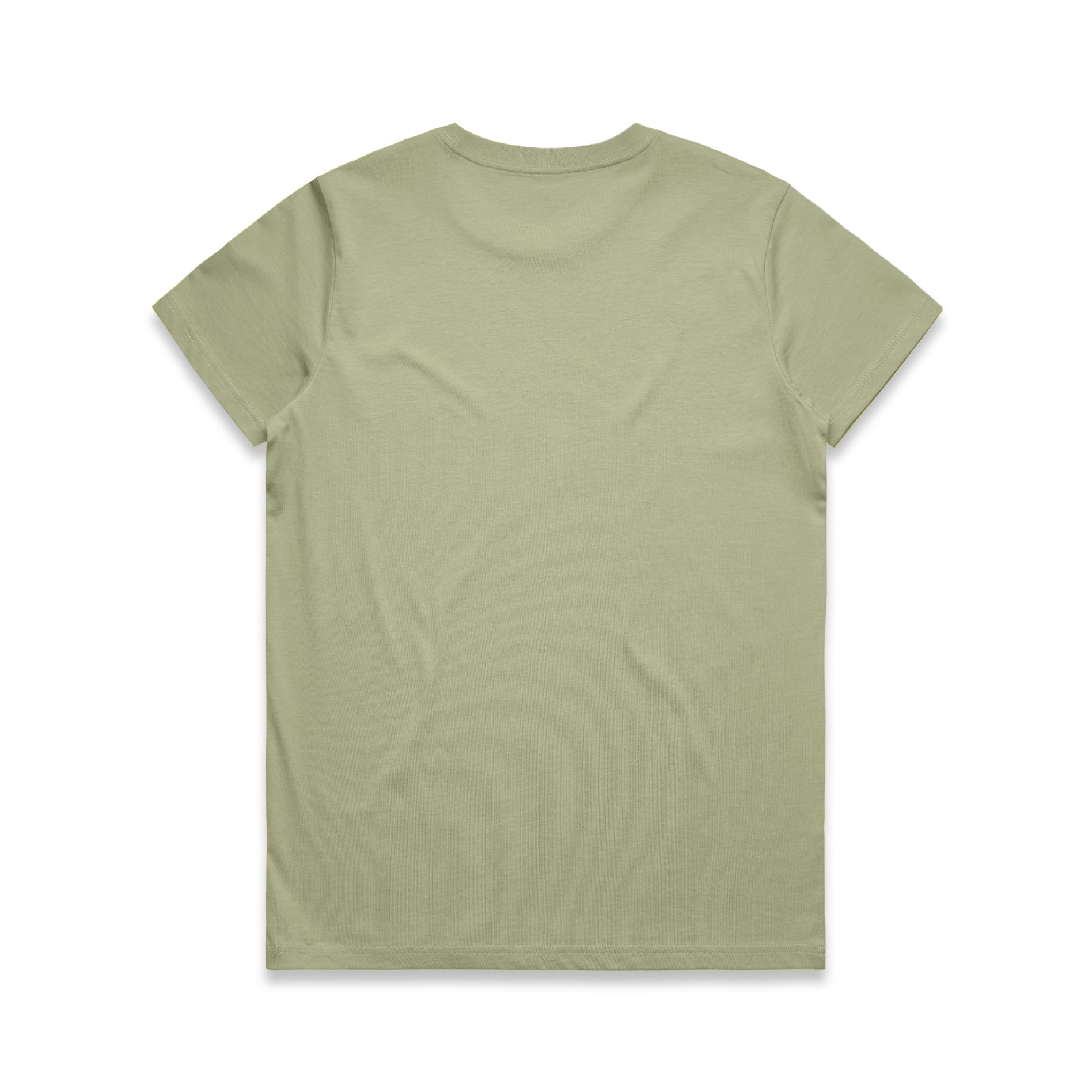 Ascolour Wos Maple Tee 4001 Maple Tee Pistachio Back - Custom Printed - Print Blanc