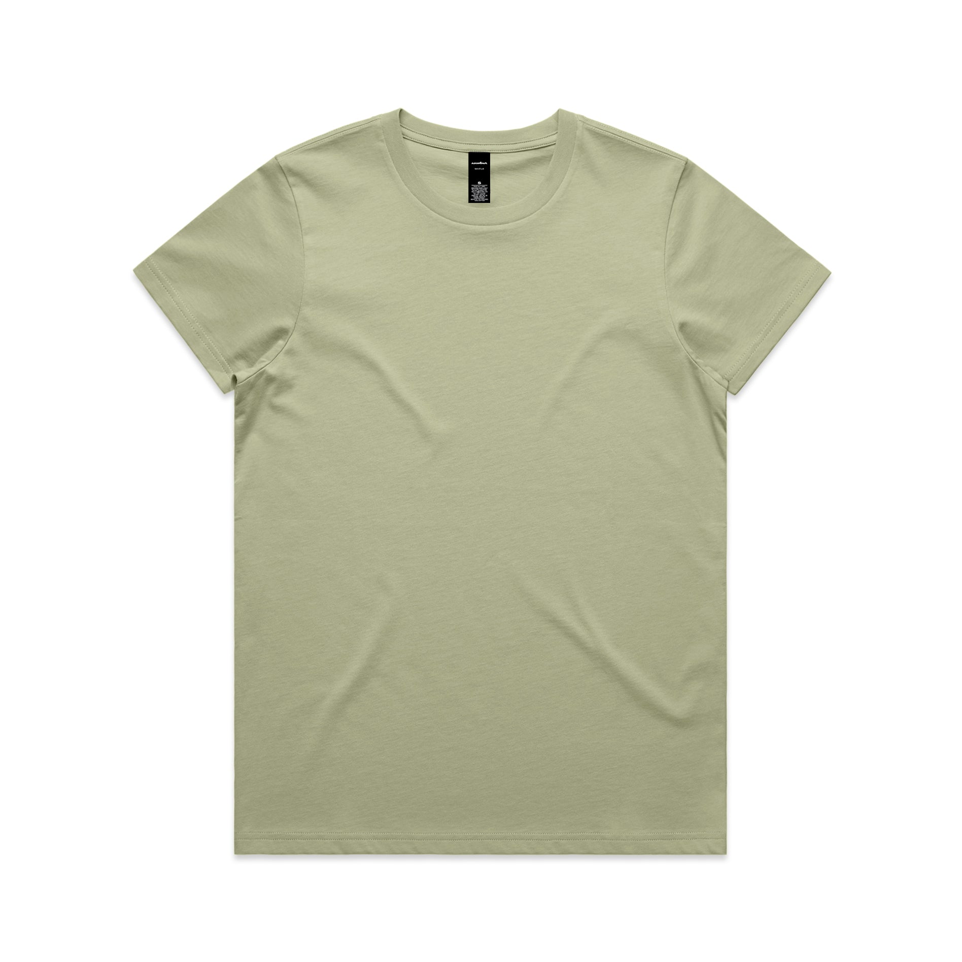 Ascolour Wos Maple Tee 4001 Maple Tee Pistachio Front - Custom Printed - Print Blanc