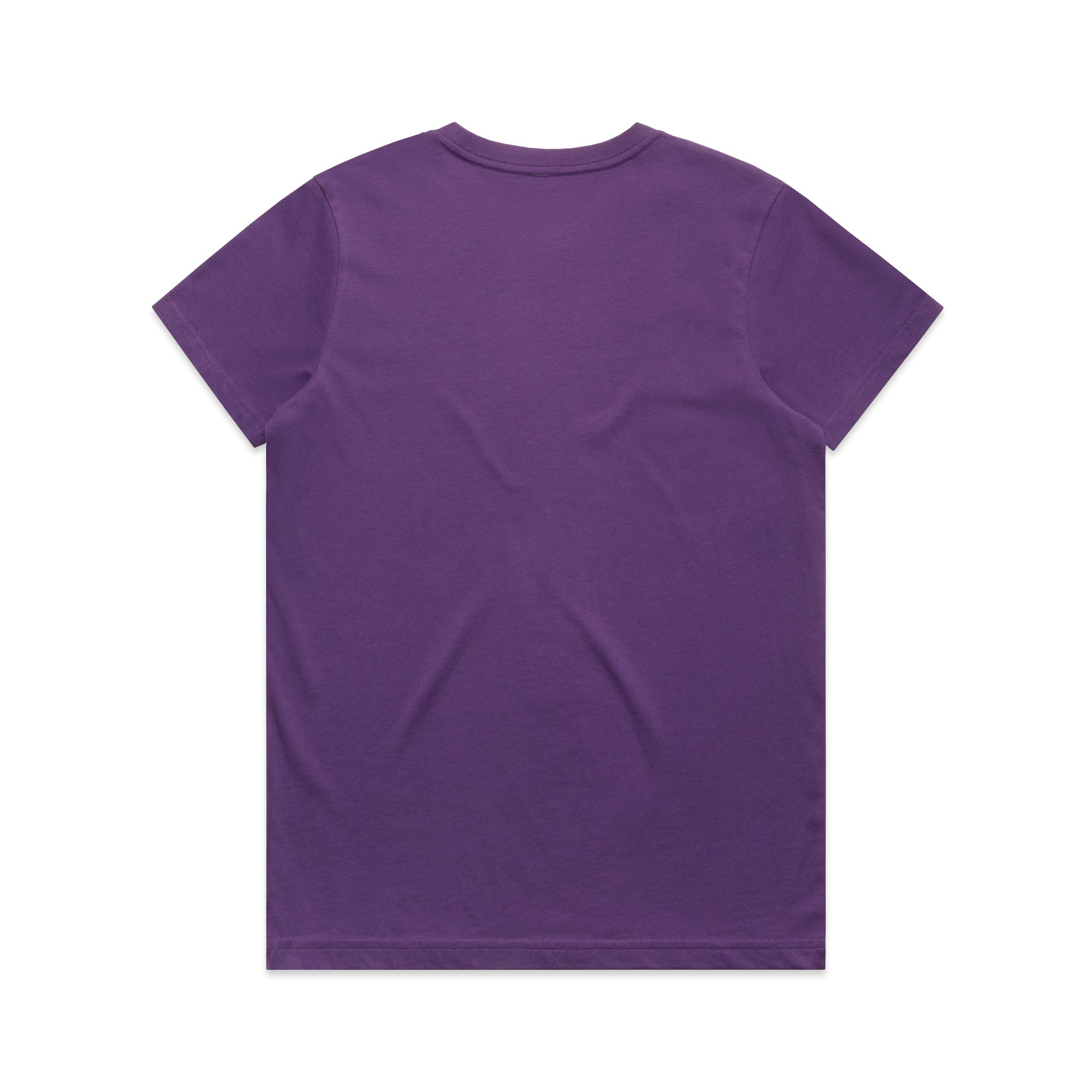 Ascolour Wos Maple Tee 4001 Maple Tee Purple Back - Custom Printed - Print Blanc