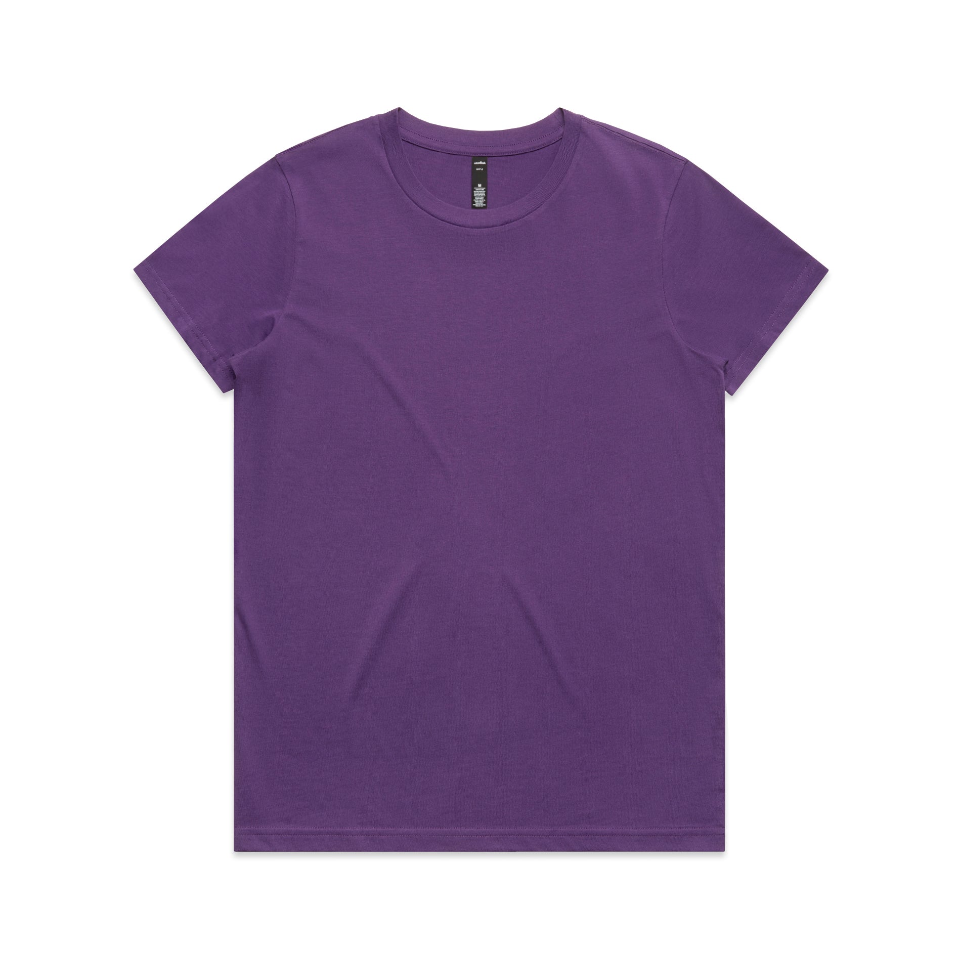Ascolour Wos Maple Tee 4001 Maple Tee Purple Front - Custom Printed - Print Blanc