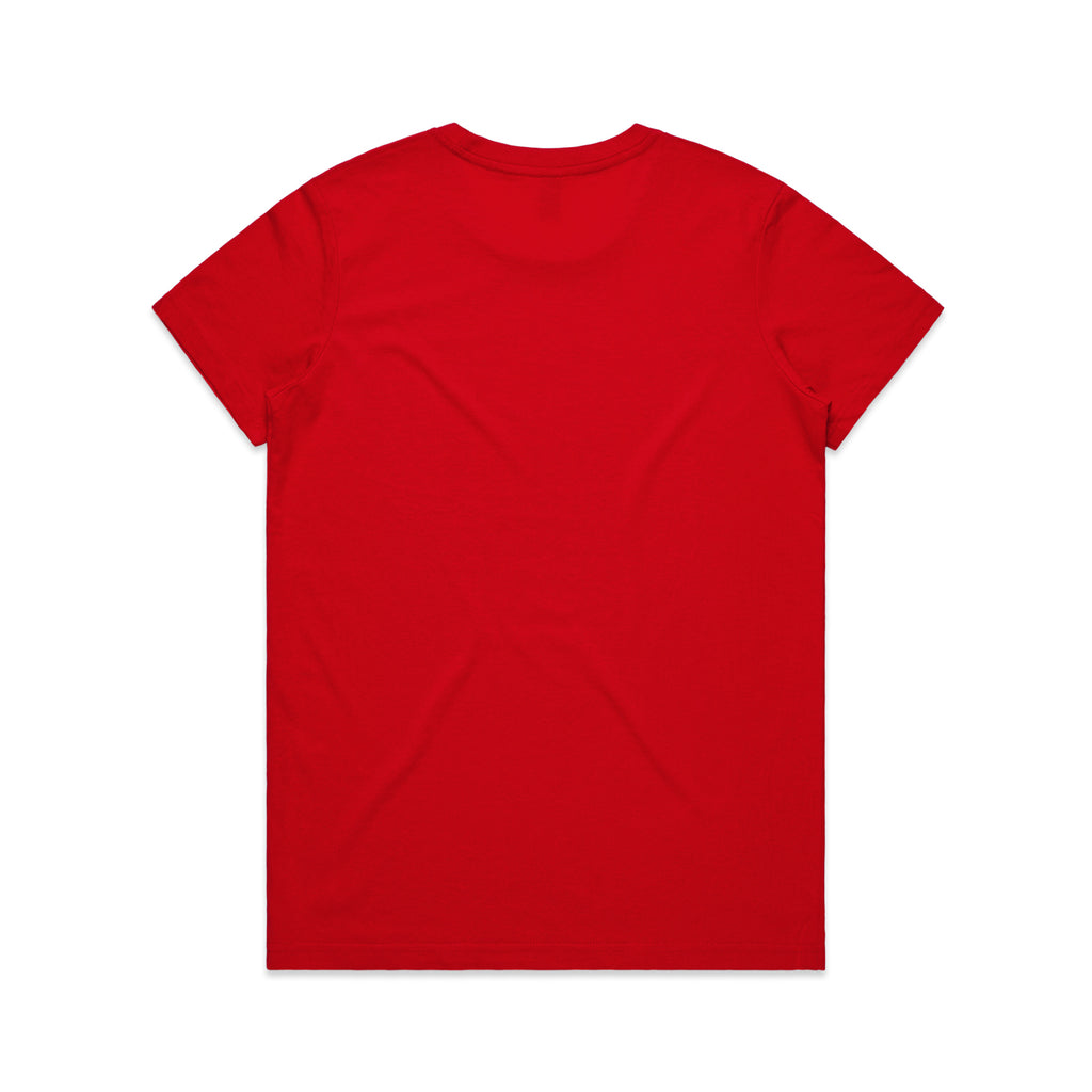 Ascolour Wos Maple Tee 4001 Maple Tee Red Back - Custom Printed - Print Blanc