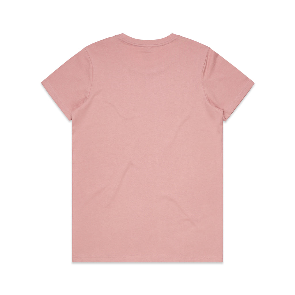 Ascolour Wos Maple Tee 4001 Maple Tee Rose Back - Custom Printed - Print Blanc
