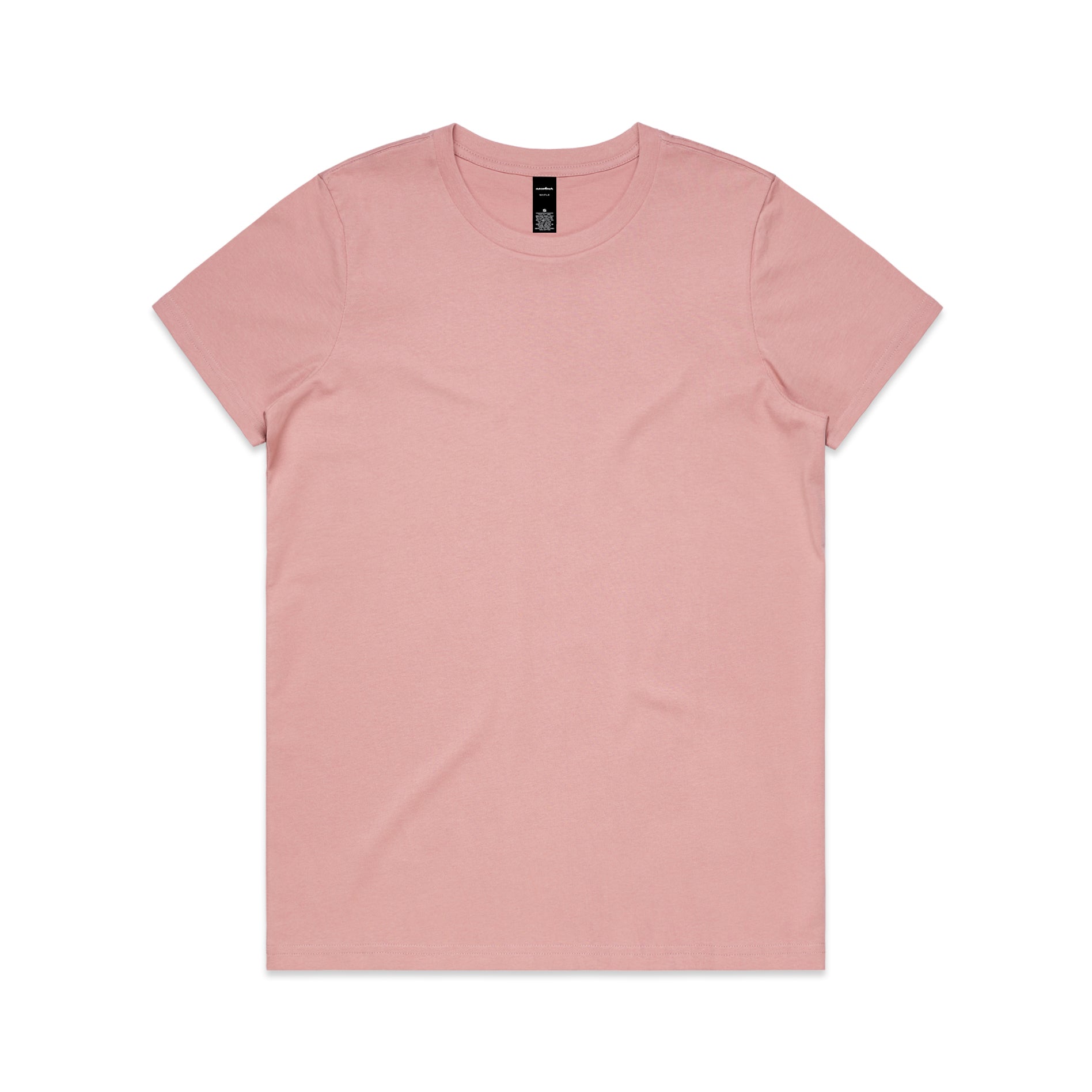 Ascolour Wos Maple Tee 4001 Maple Tee Rose Front - Custom Printed - Print Blanc