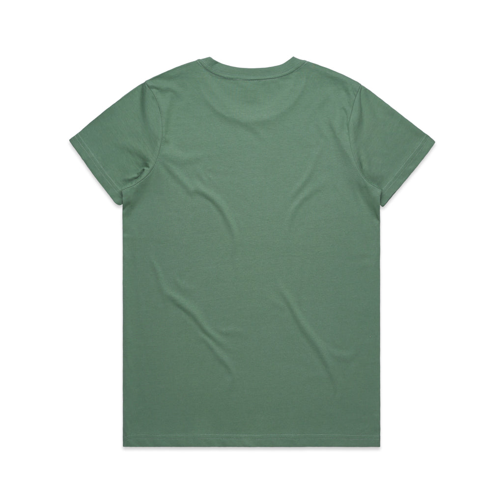 Ascolour Wos Maple Tee 4001 Maple Tee Sage Back - Custom Printed - Print Blanc