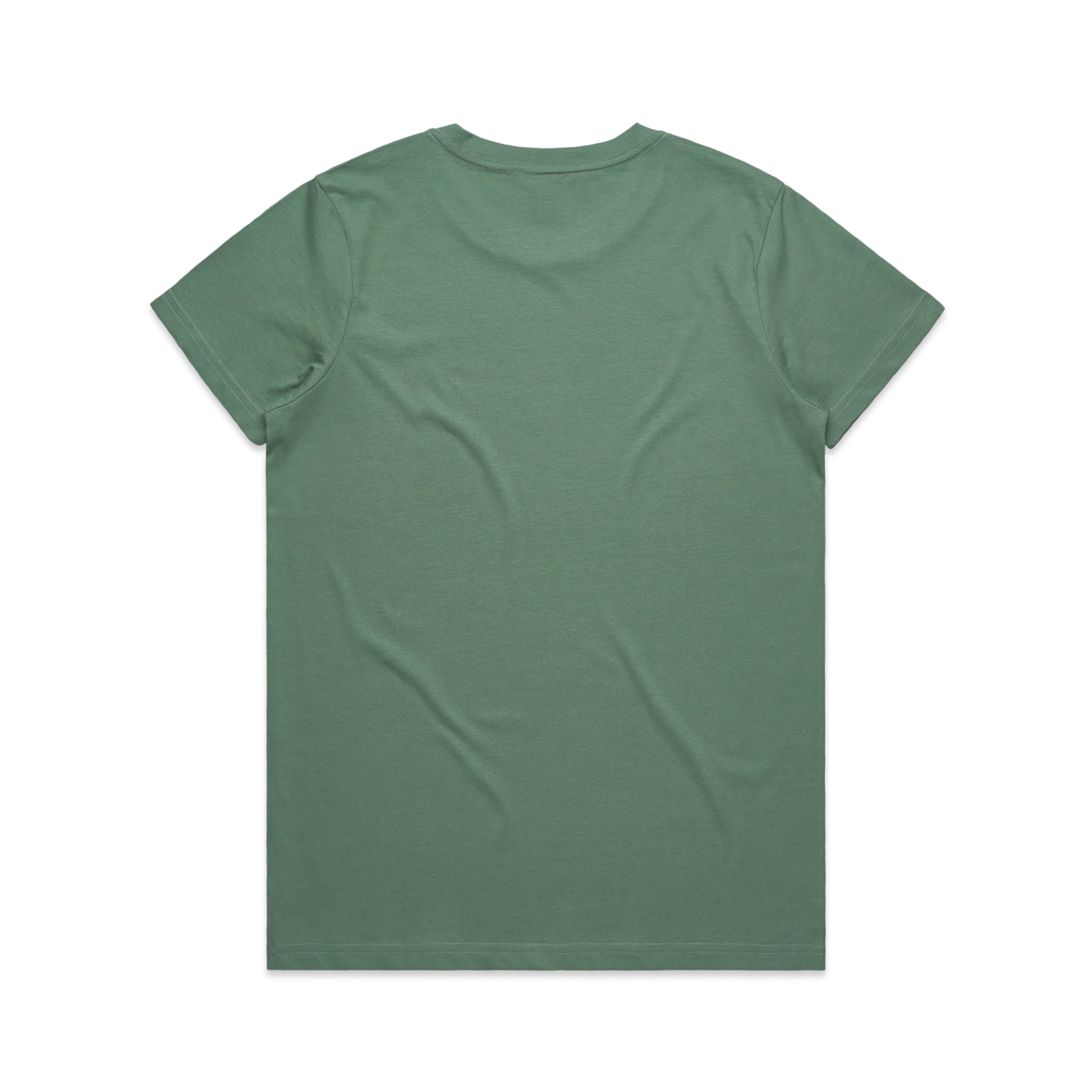Ascolour Wos Maple Tee 4001 Maple Tee Sage Back - Custom Printed - Print Blanc
